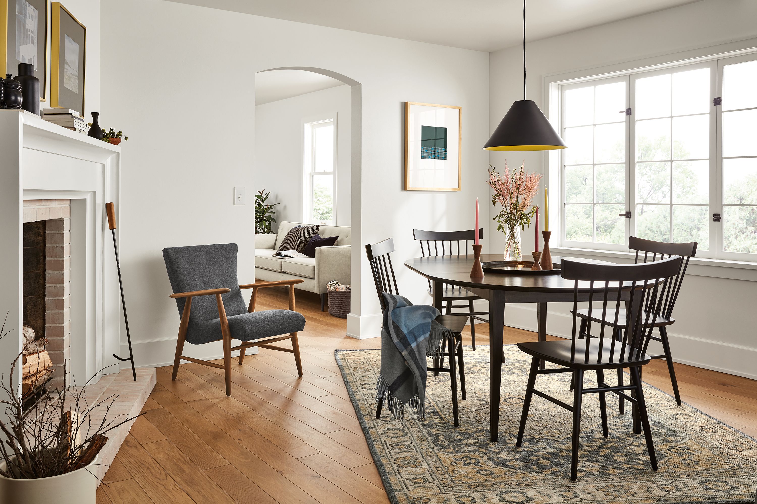 Adams round deals dining table