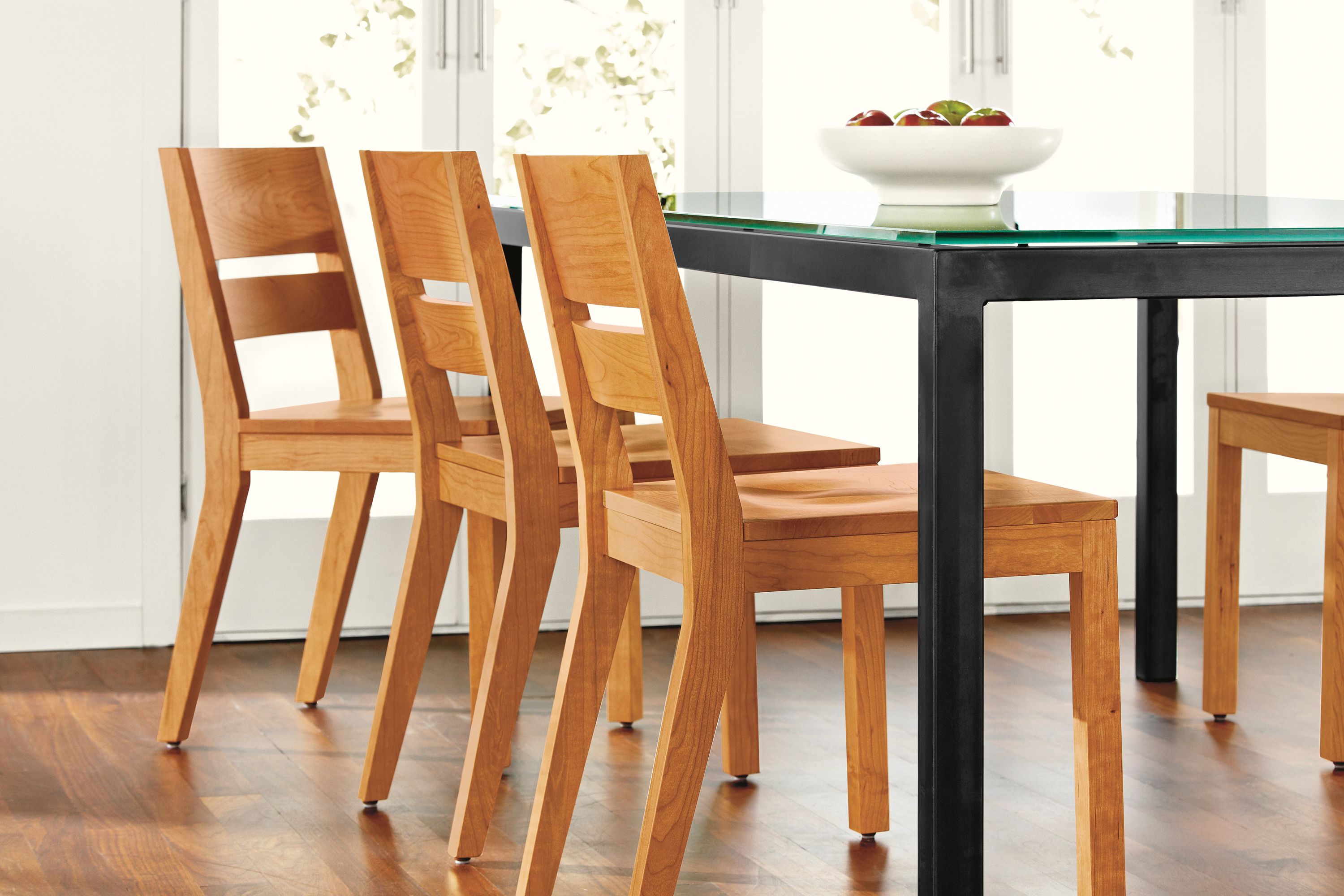 Side chairs in cherry