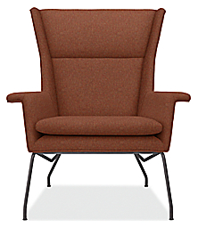 Front view of Aidan Chair in Tatum Fabric.