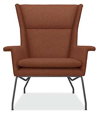 Front view of Aidan Chair in Tatum Fabric.