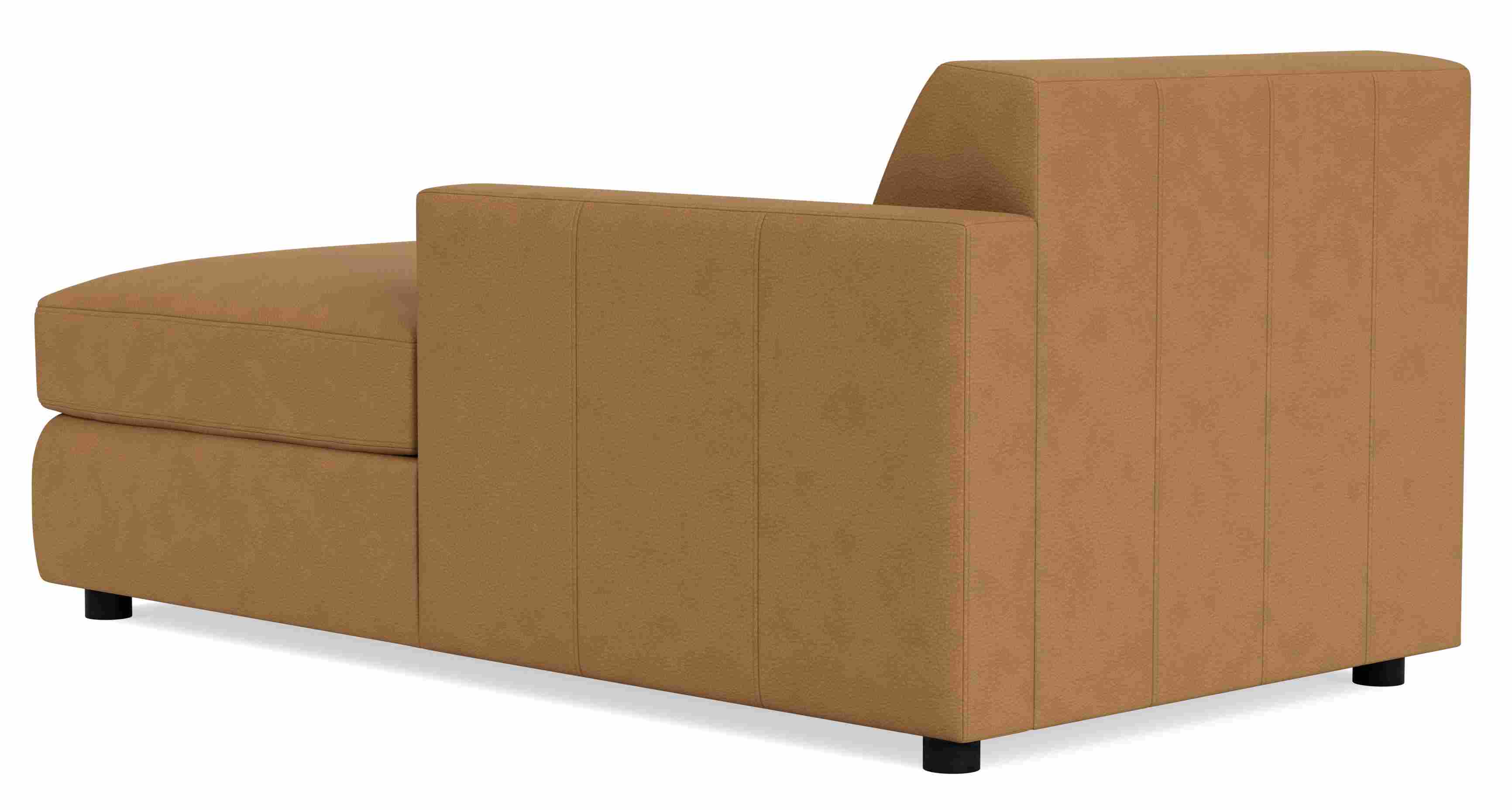 Back view of Alex Right-Arm Chaise in Leather