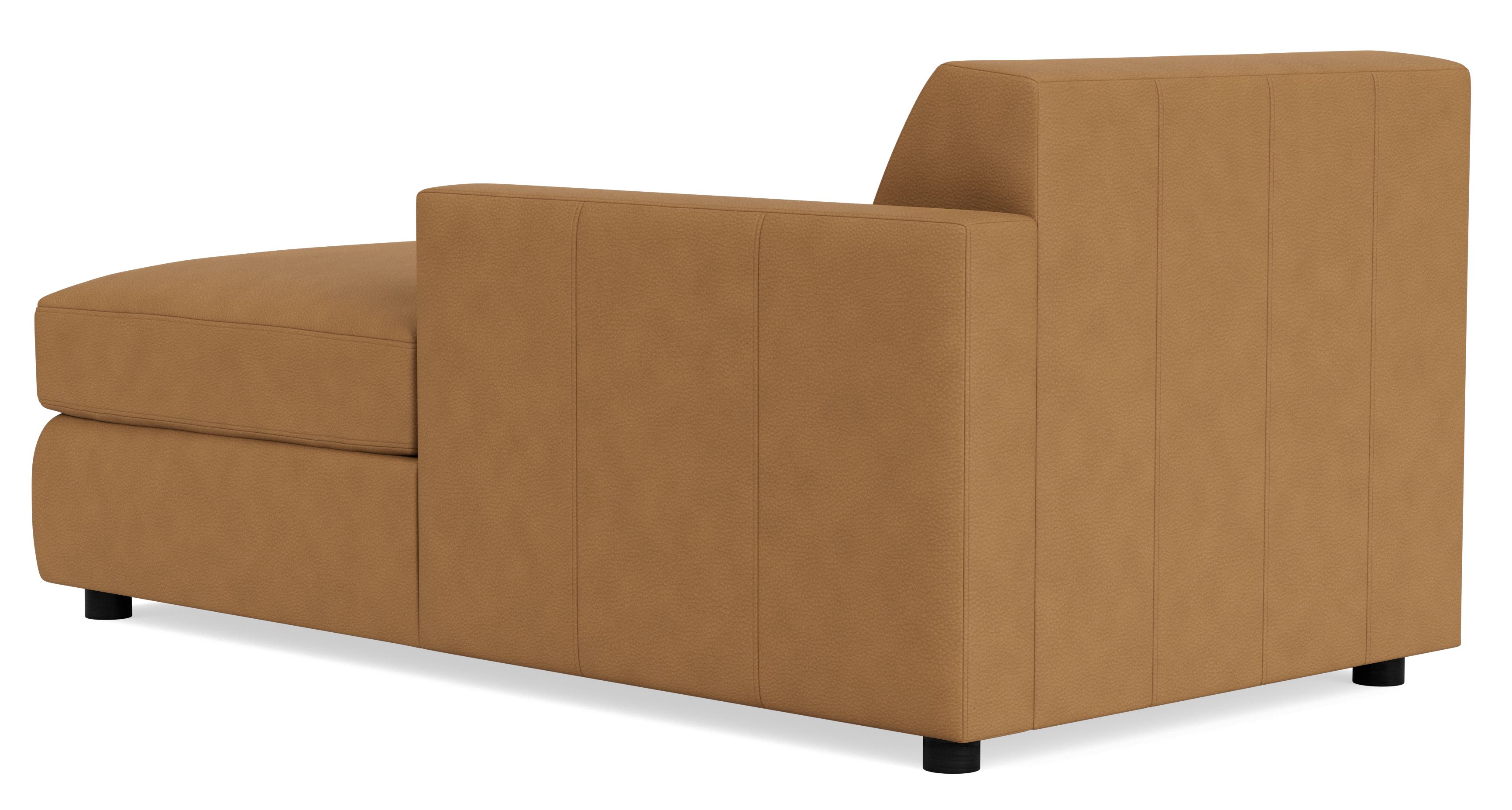 Back view of Alex Right-Arm Chaise in Leather