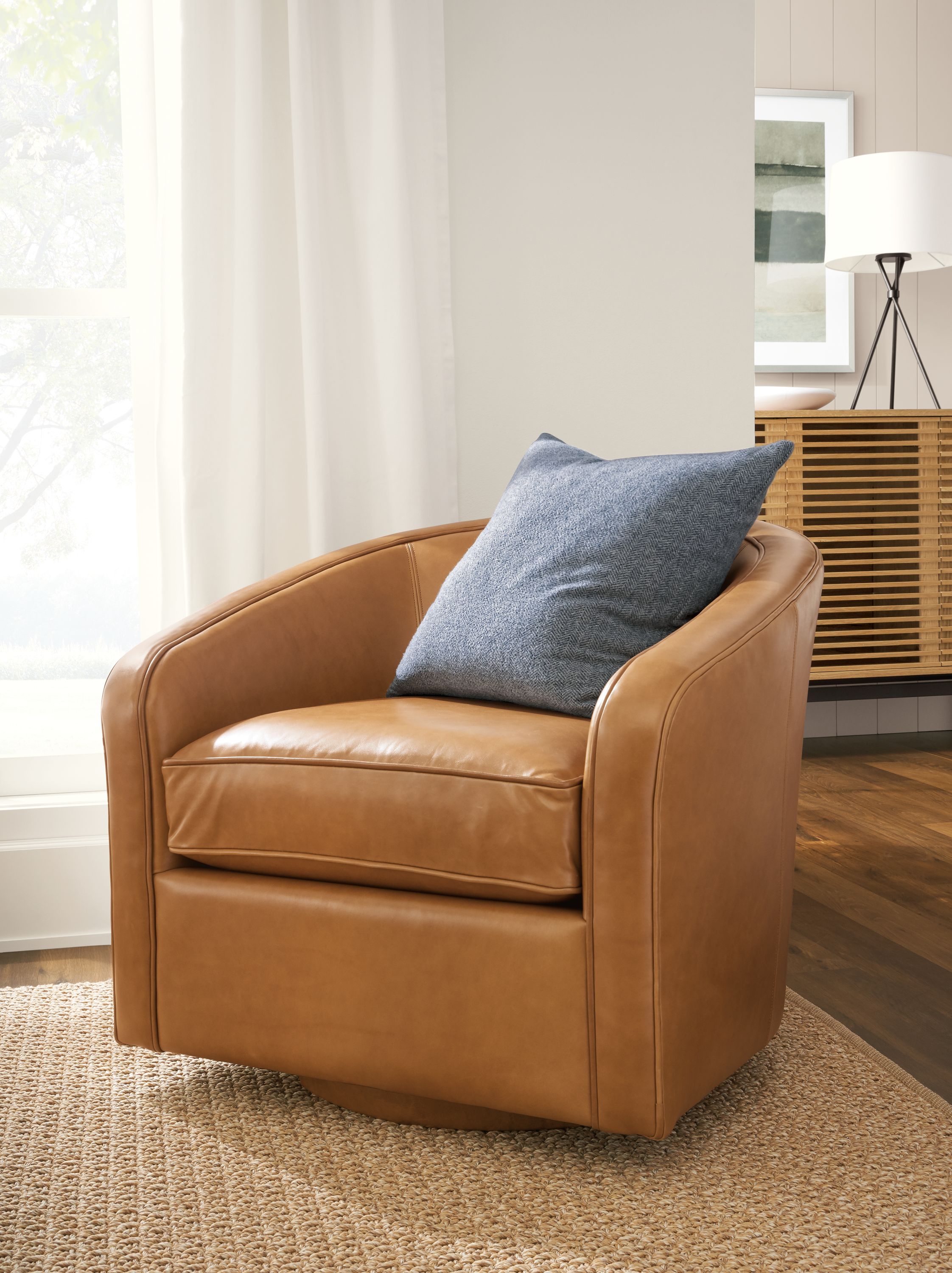 Leather swivel chairs shop for living room