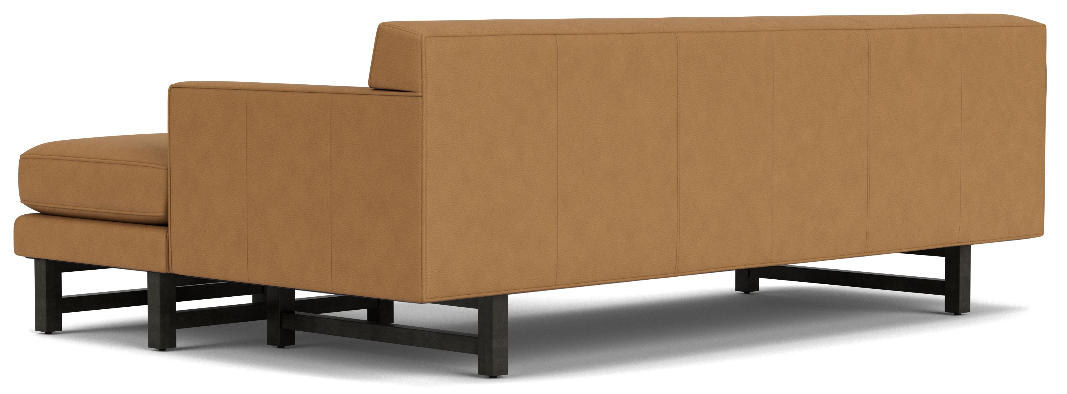 Back view of Andre sofa with chaise