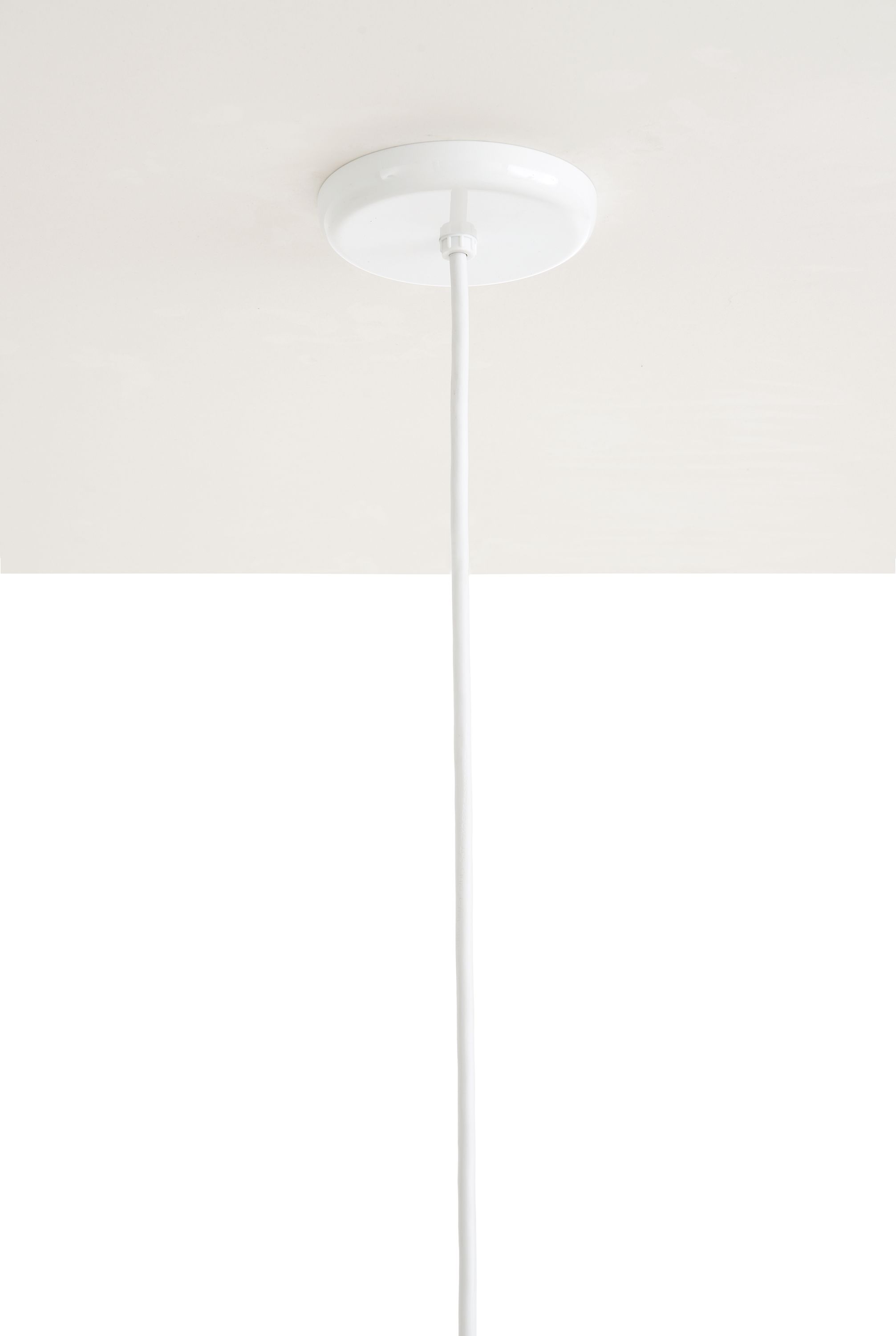 Detail of Ango 18-round Pendant in White.