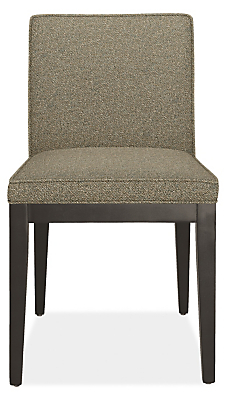 Front view of Ansel Side Chair in Tatum Gunmetal.