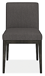 Front view of Ansel Side Chair in Flint Fabric.