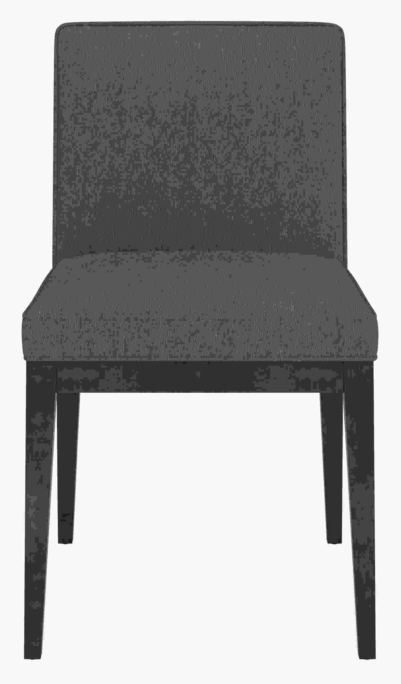 Front view of Ansel Side Chair in Flint Fabric.