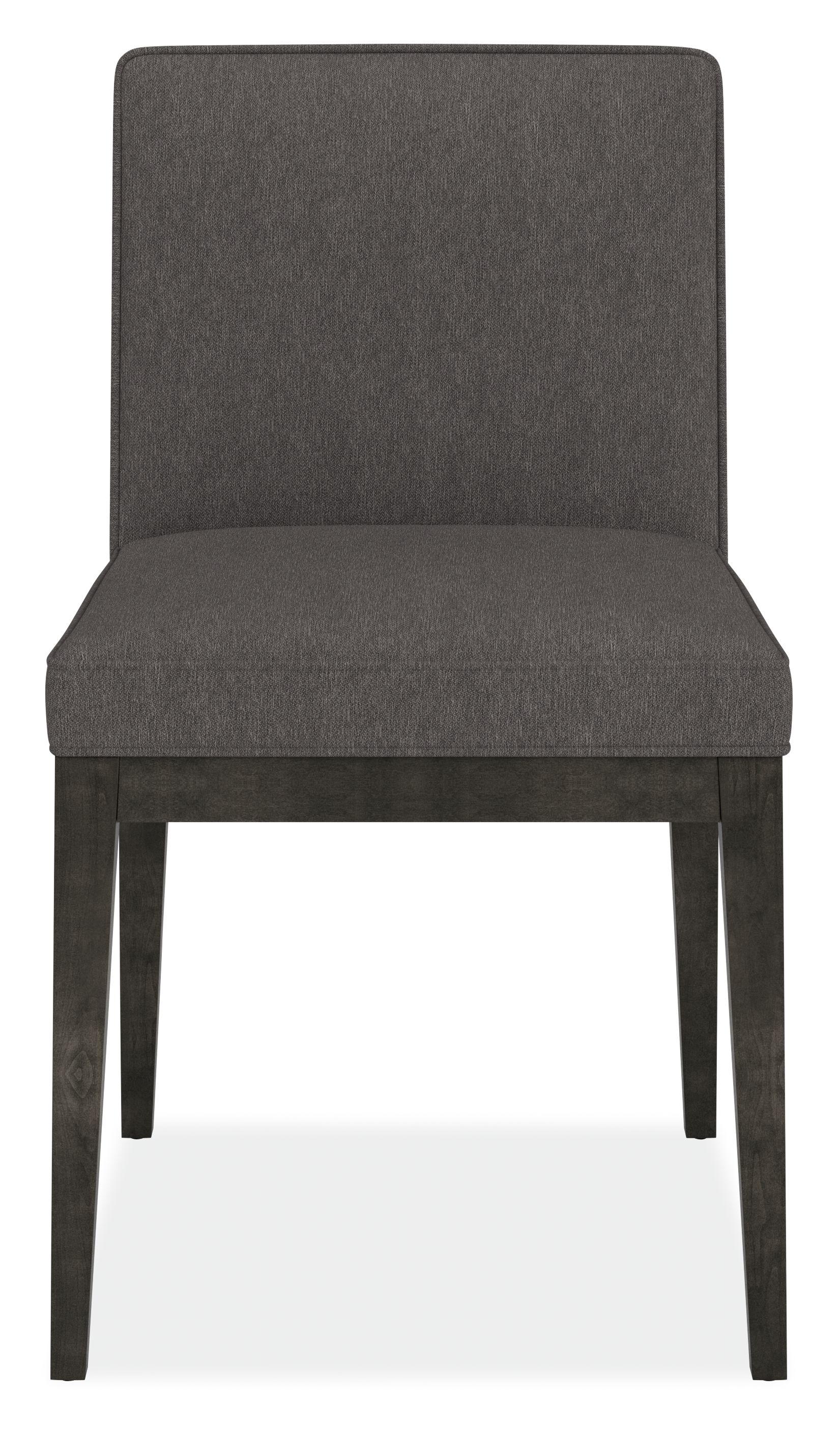 Front view of Ansel Side Chair in Flint Fabric.