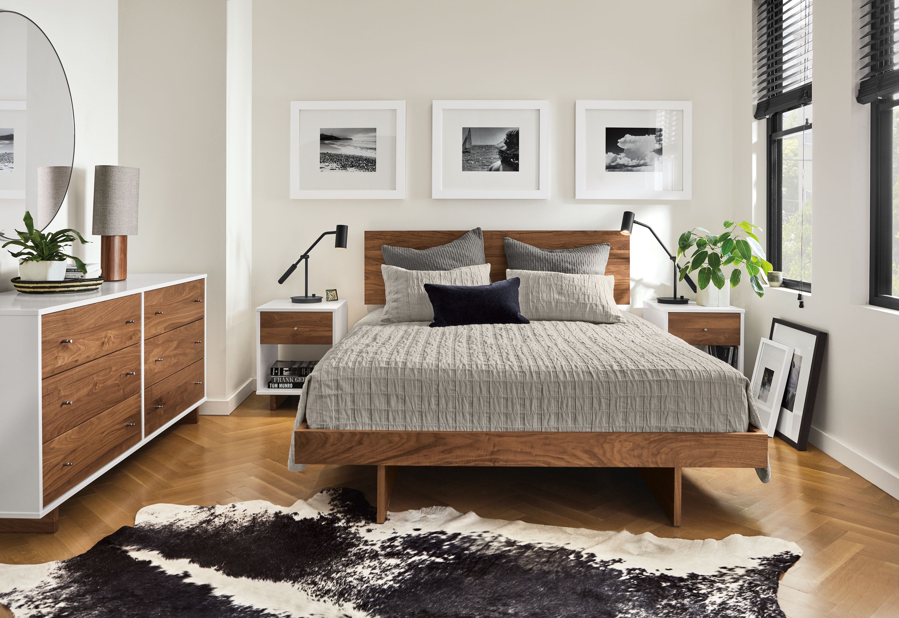 Anton solid clearance wood bed