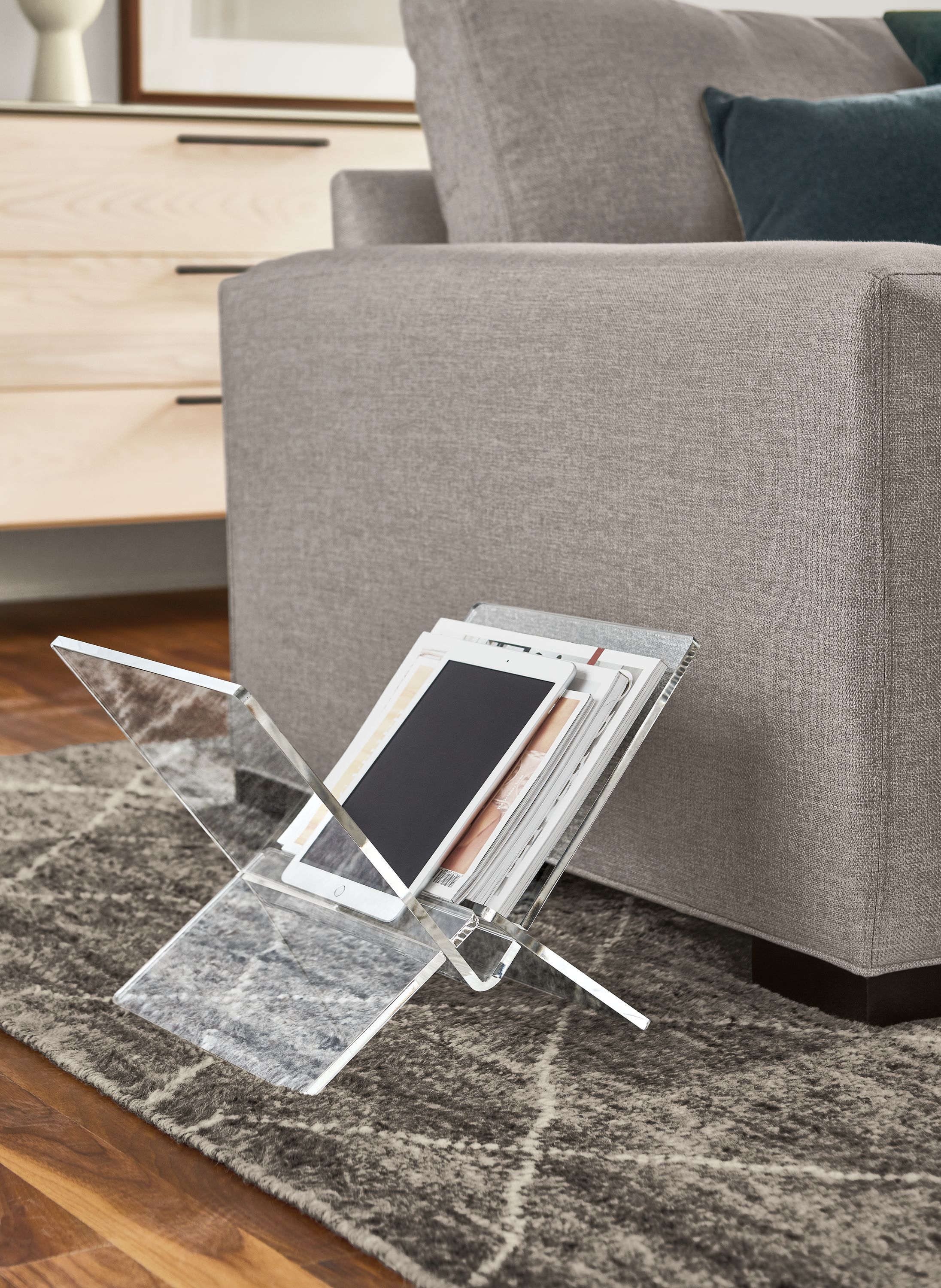 Esker Shoe/Magazine Rack - Modern Bath Furniture - Room & Board