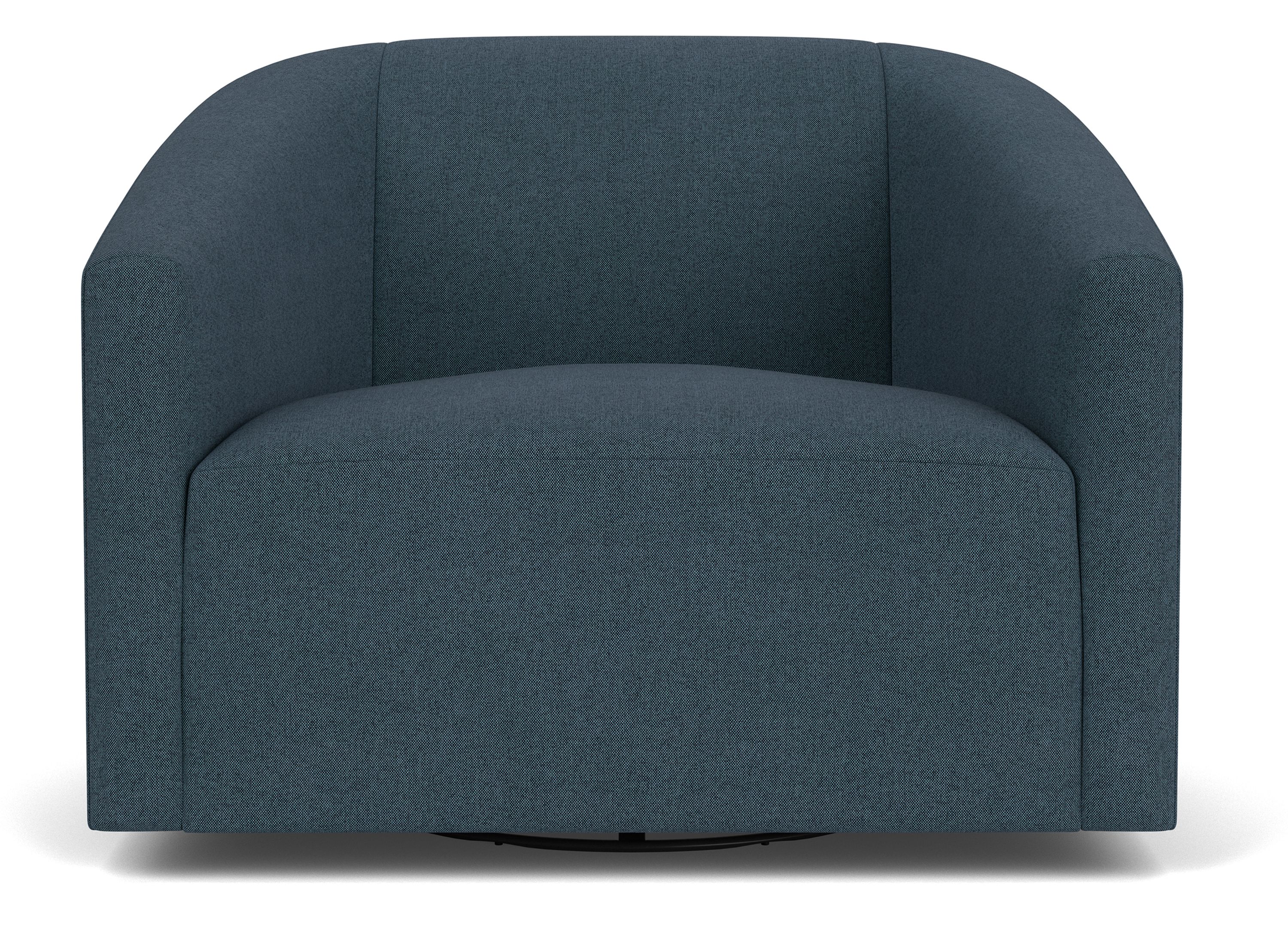 front view of Arris Swivel Chair in Pelham Ink.