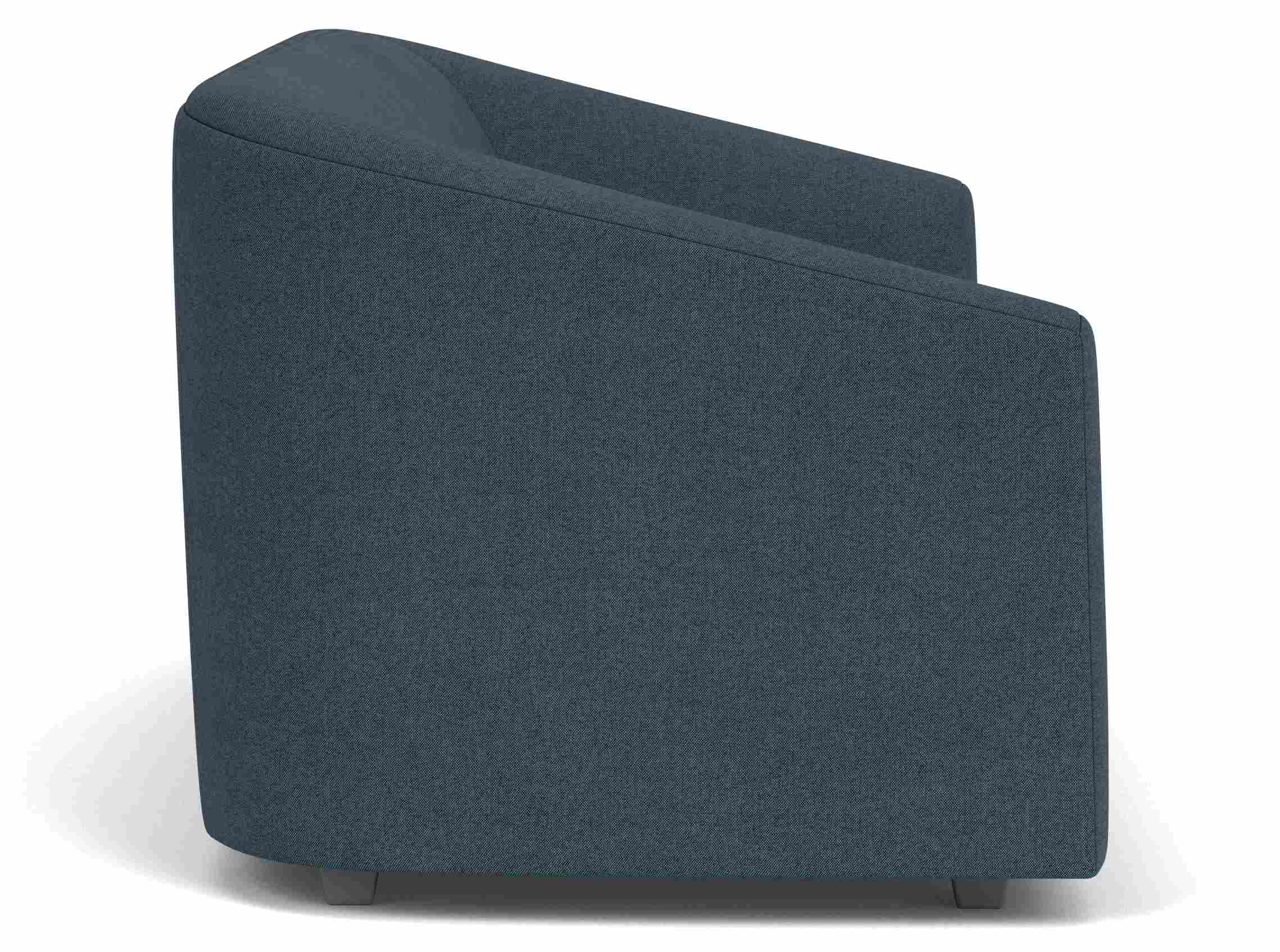 side view of Arris 80-wide Sofa in Pelham Ink.