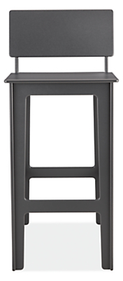 Front view of Aspen Bar Stool in Grey.