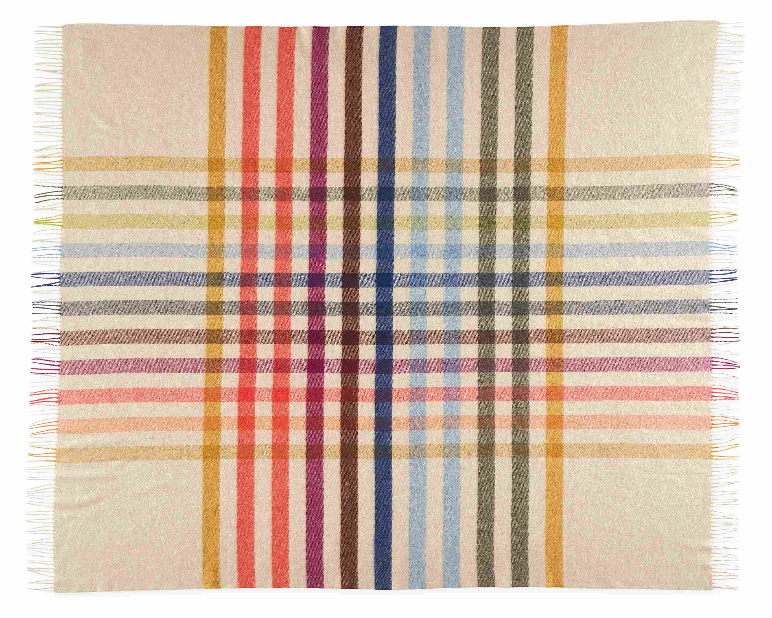 Open detail of Audrey Throw Blanket in Mulitcolor.