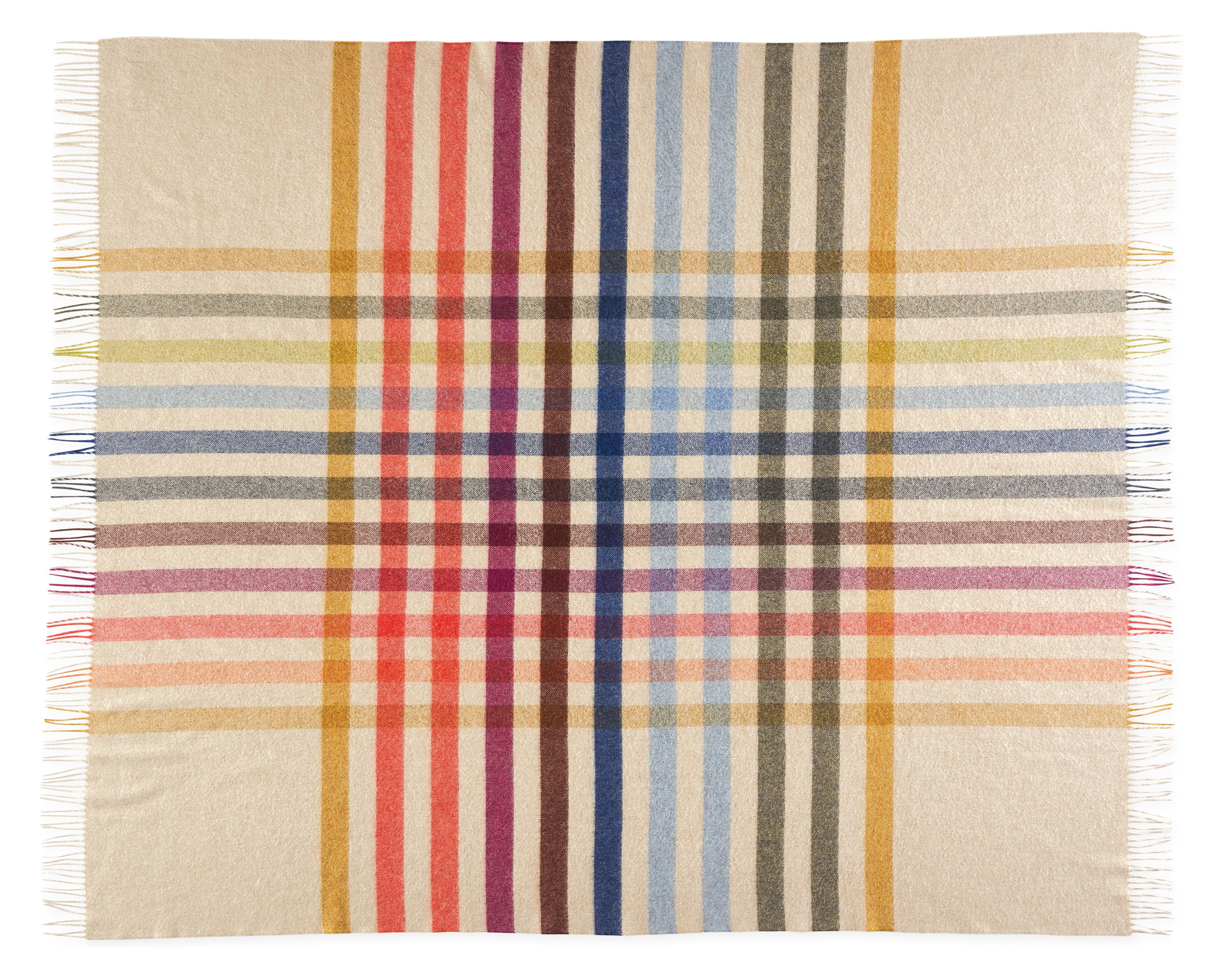 Open detail of Audrey Throw Blanket in Mulitcolor.