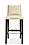 Front view of Ava Bar Stool in Urbino Leather.
