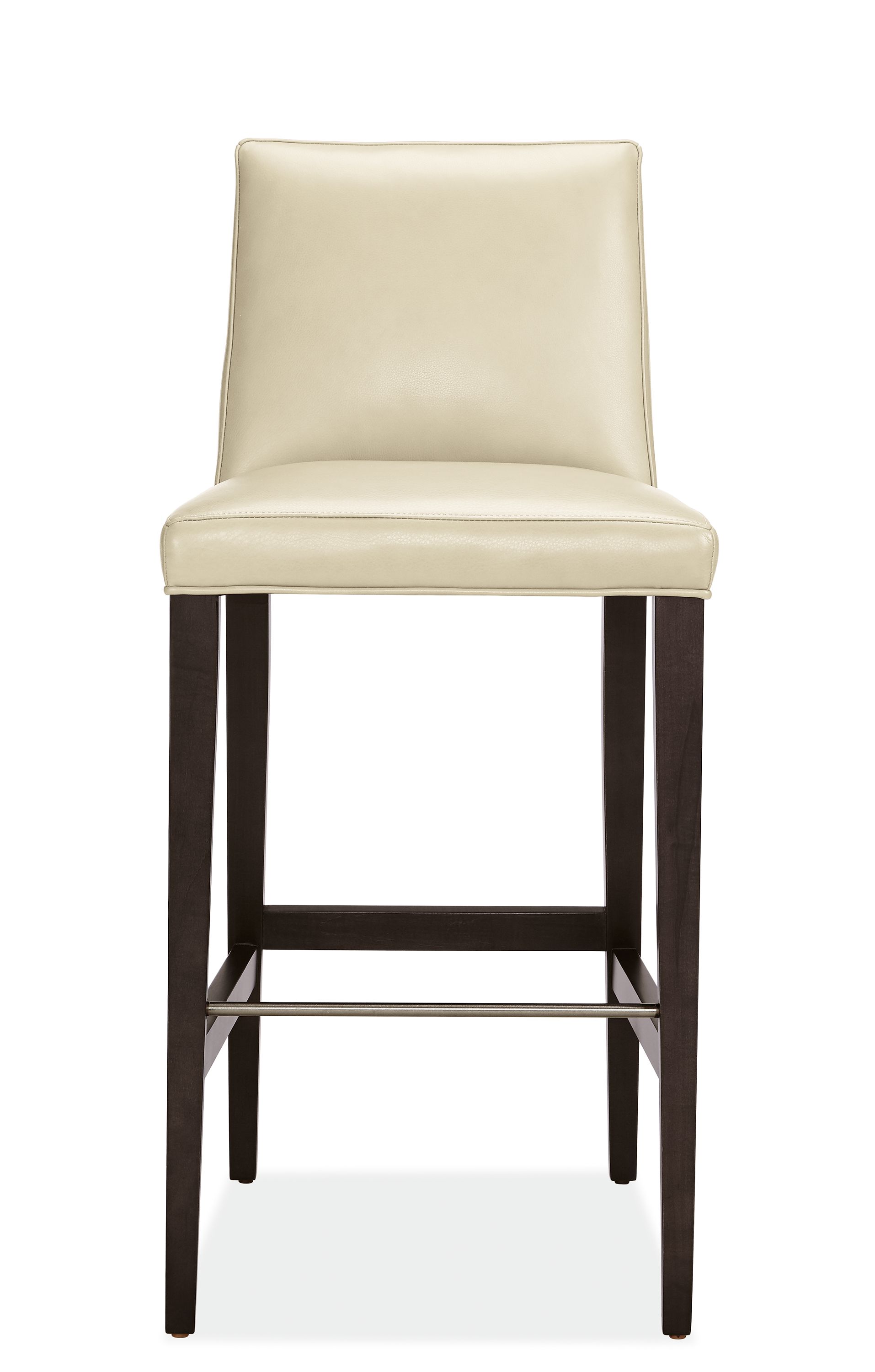Front view of Ava Bar Stool in Urbino Leather.