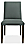 Front view of Ava High-Back Side Chair in Declan Haze with Charcoal Legs.