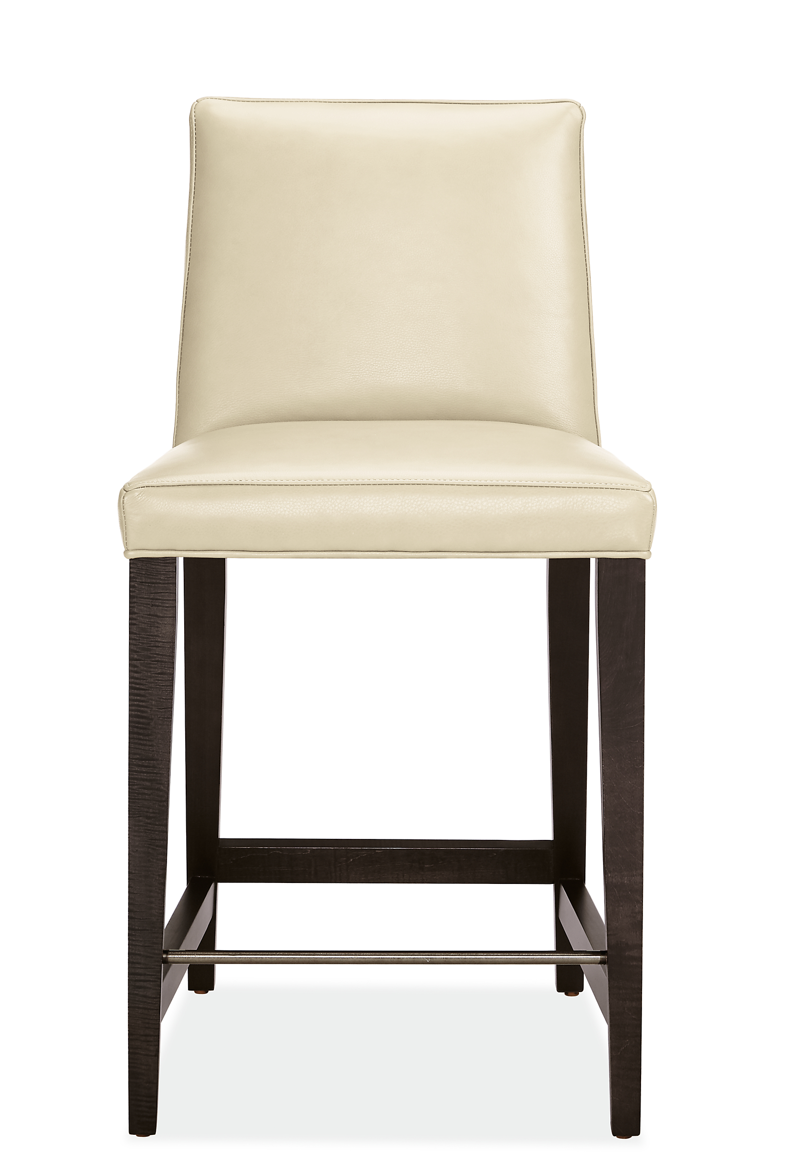 Front view of Ava Counter Stool in Urbino Leather.