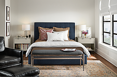 Avery Bed with Copenhagen Nightstands