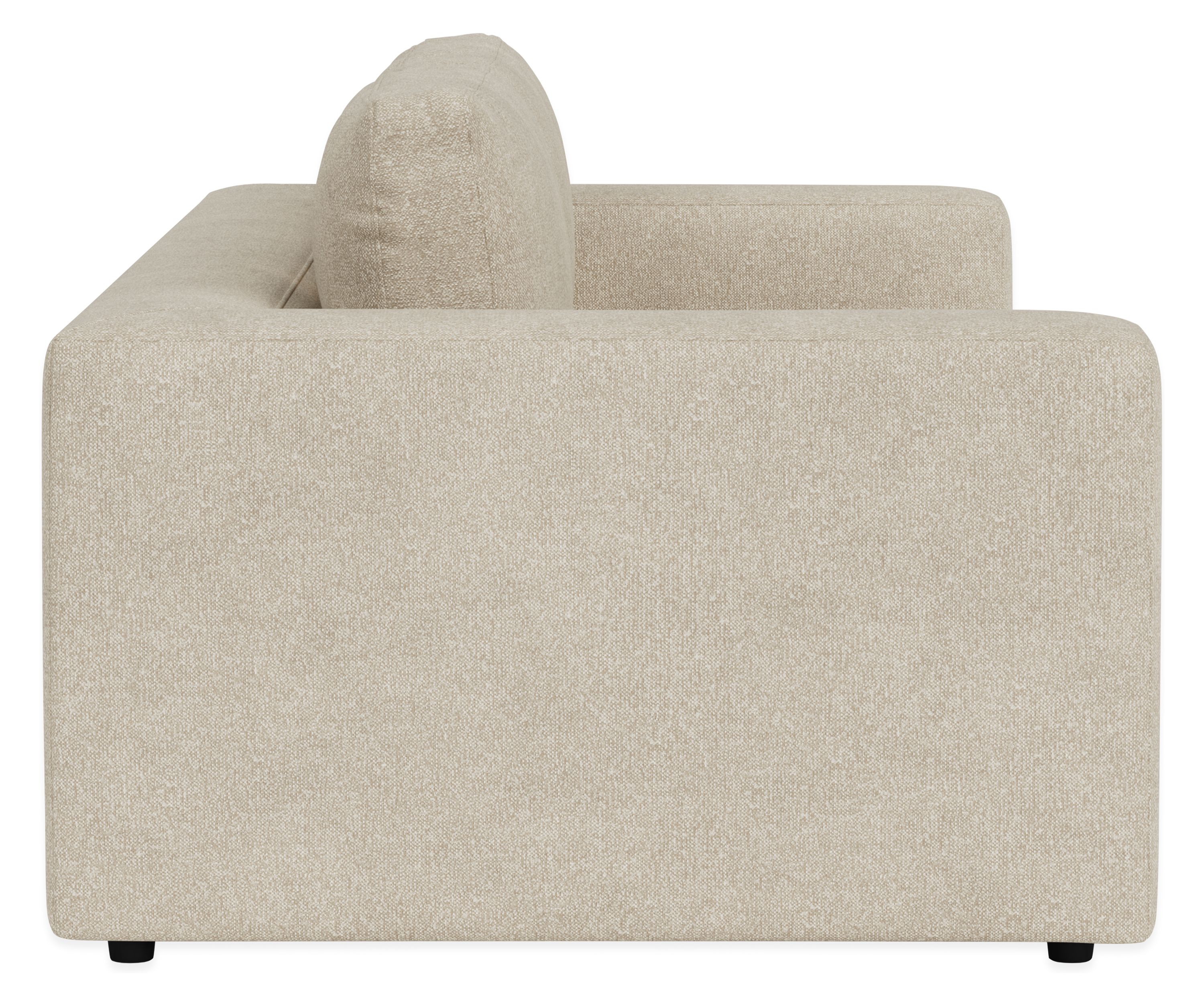 Side view of Baylor 98 Sofa in Conley Natural.
