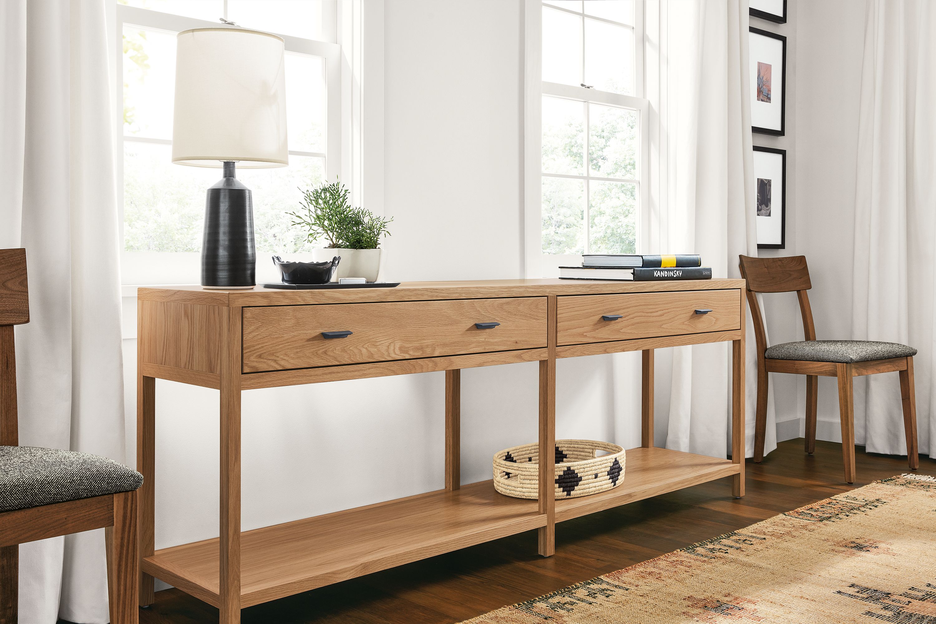 78w console in rye stain