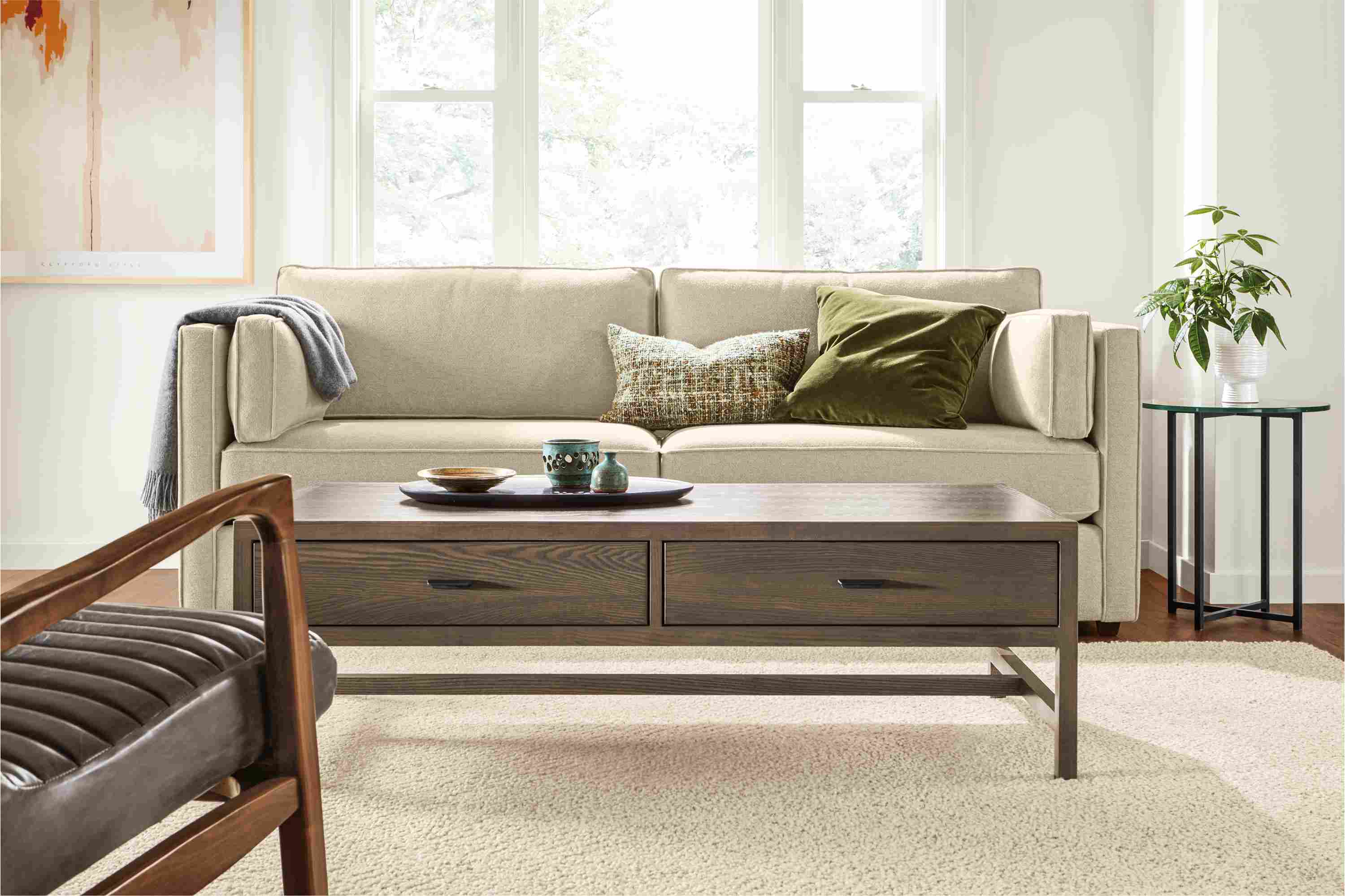 Detail of Berkeley storage coffee table.