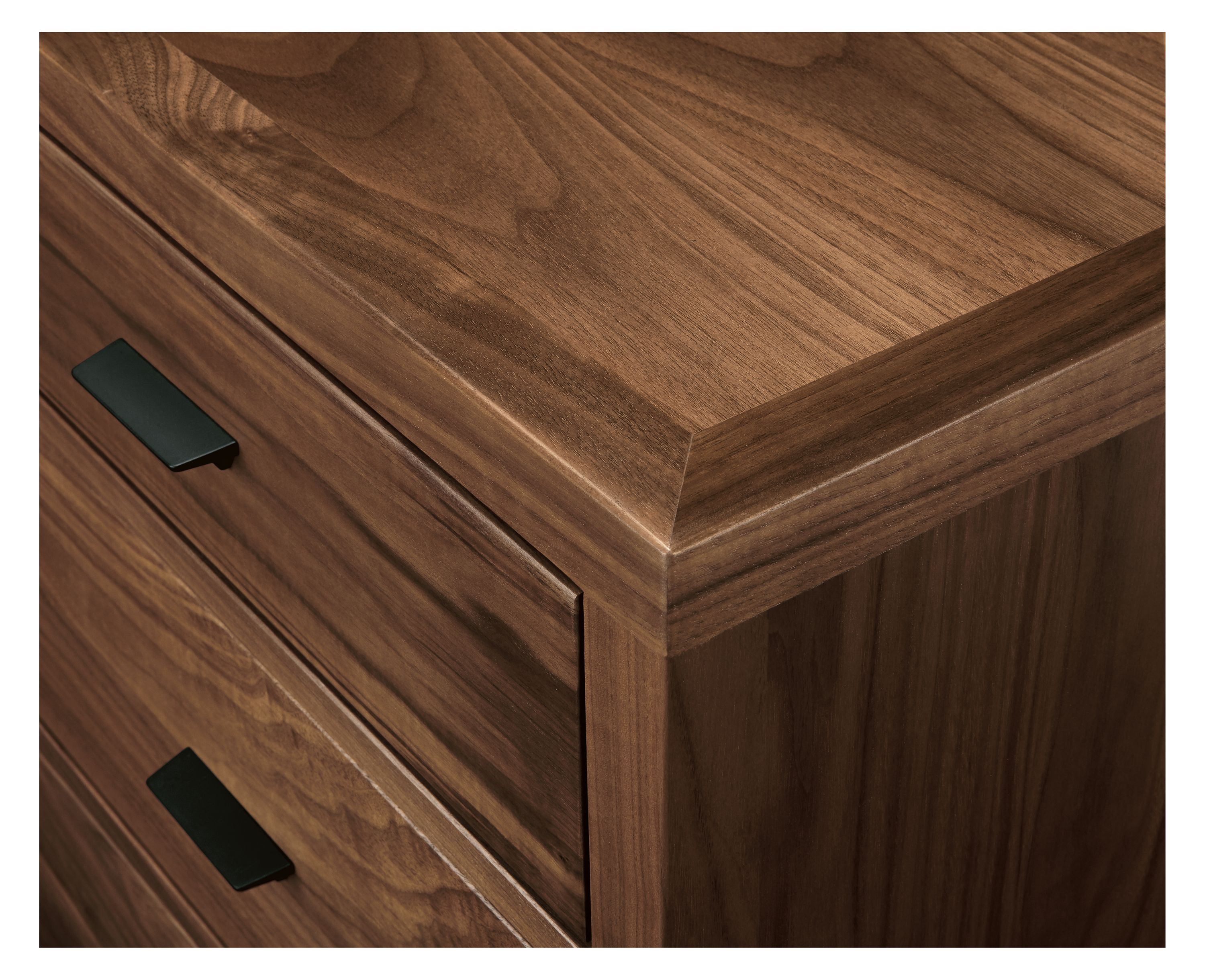 Detail of Berkeley 37-wide Four-Drawer Dresser.