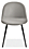 Front view of Bernard Dining Chair in Fabric with Metal Legs.
