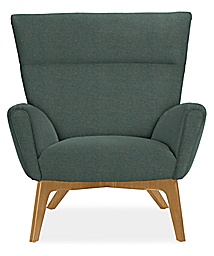 Front view of Boden Chair in Tatum Fabric.
