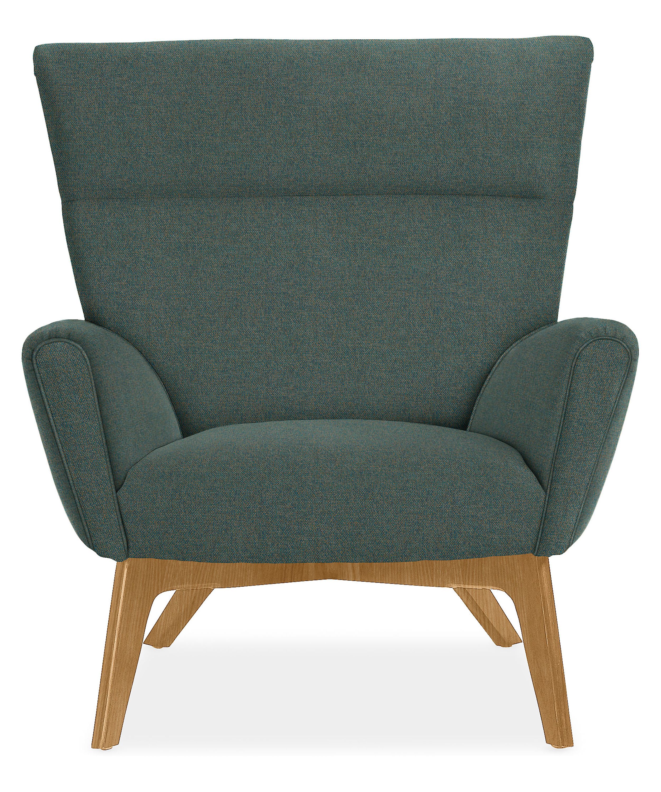 Front view of Boden Chair in Tatum Fabric.