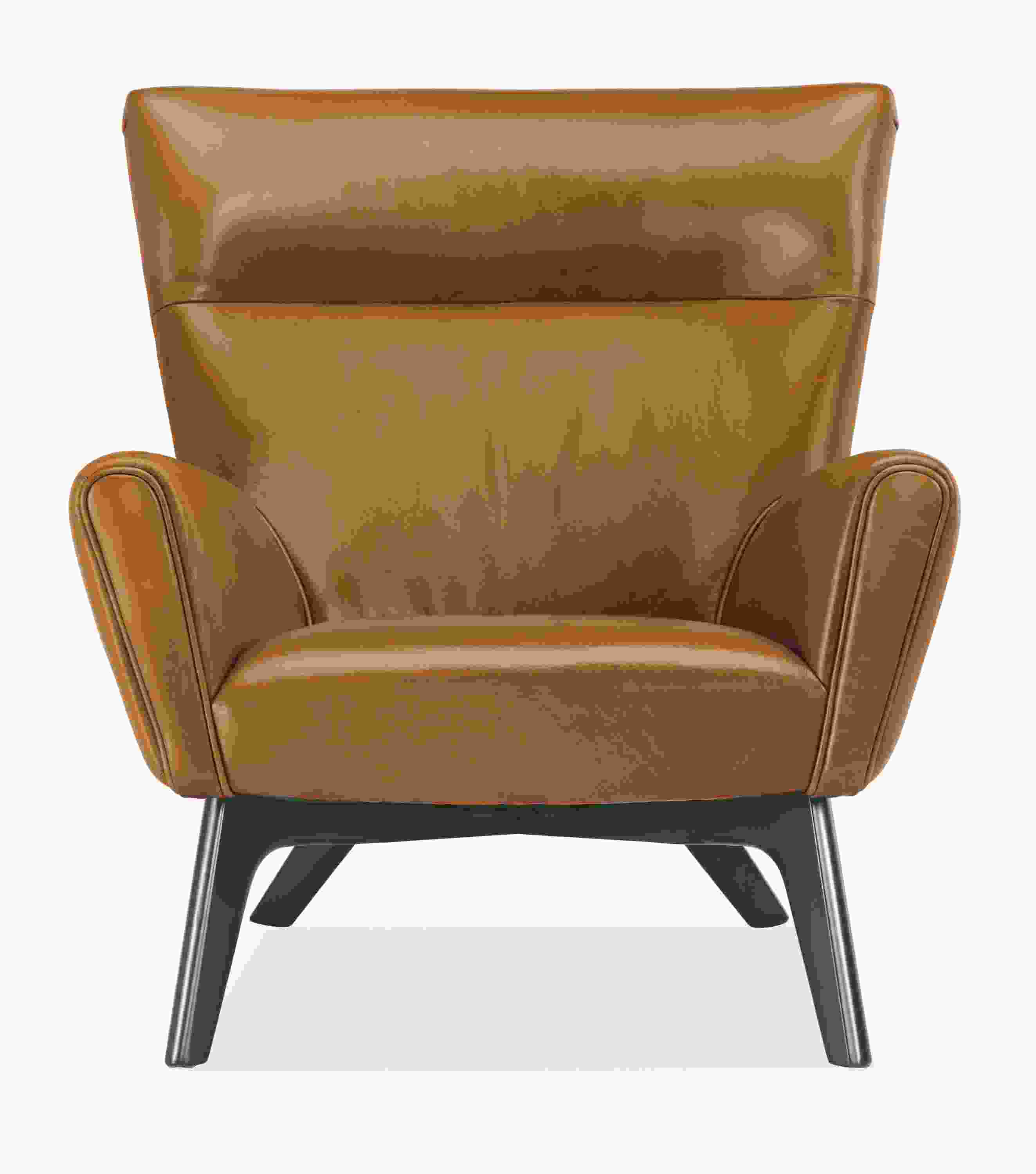 Front view of Boden Chair in Portofino Cognac.