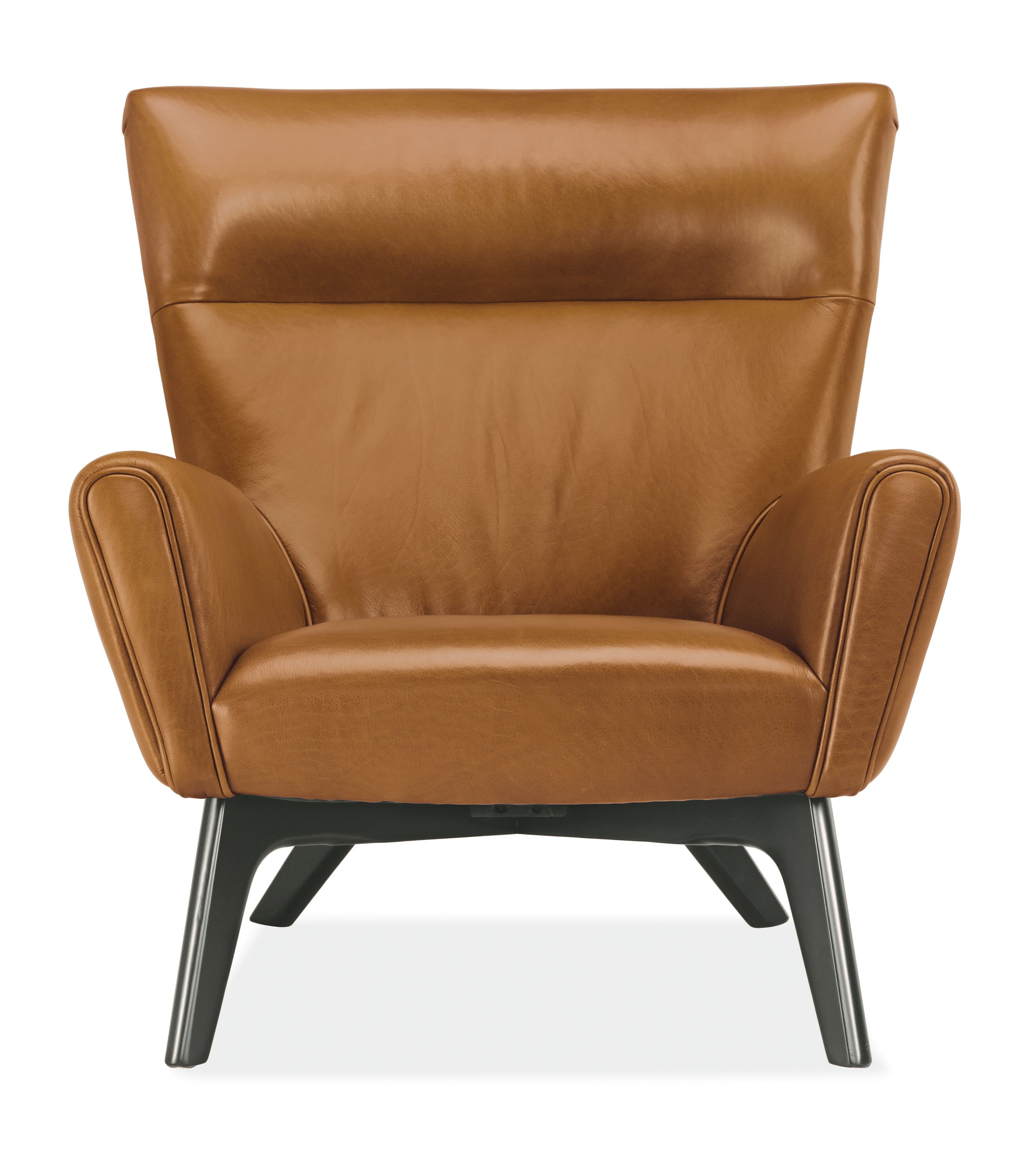 Front view of Boden Chair in Portofino Cognac.