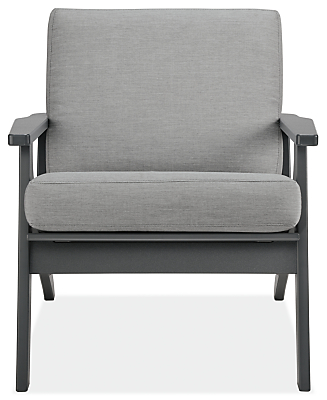 Front view of Breeze Chair in Sunbrella Canvas Fabric.