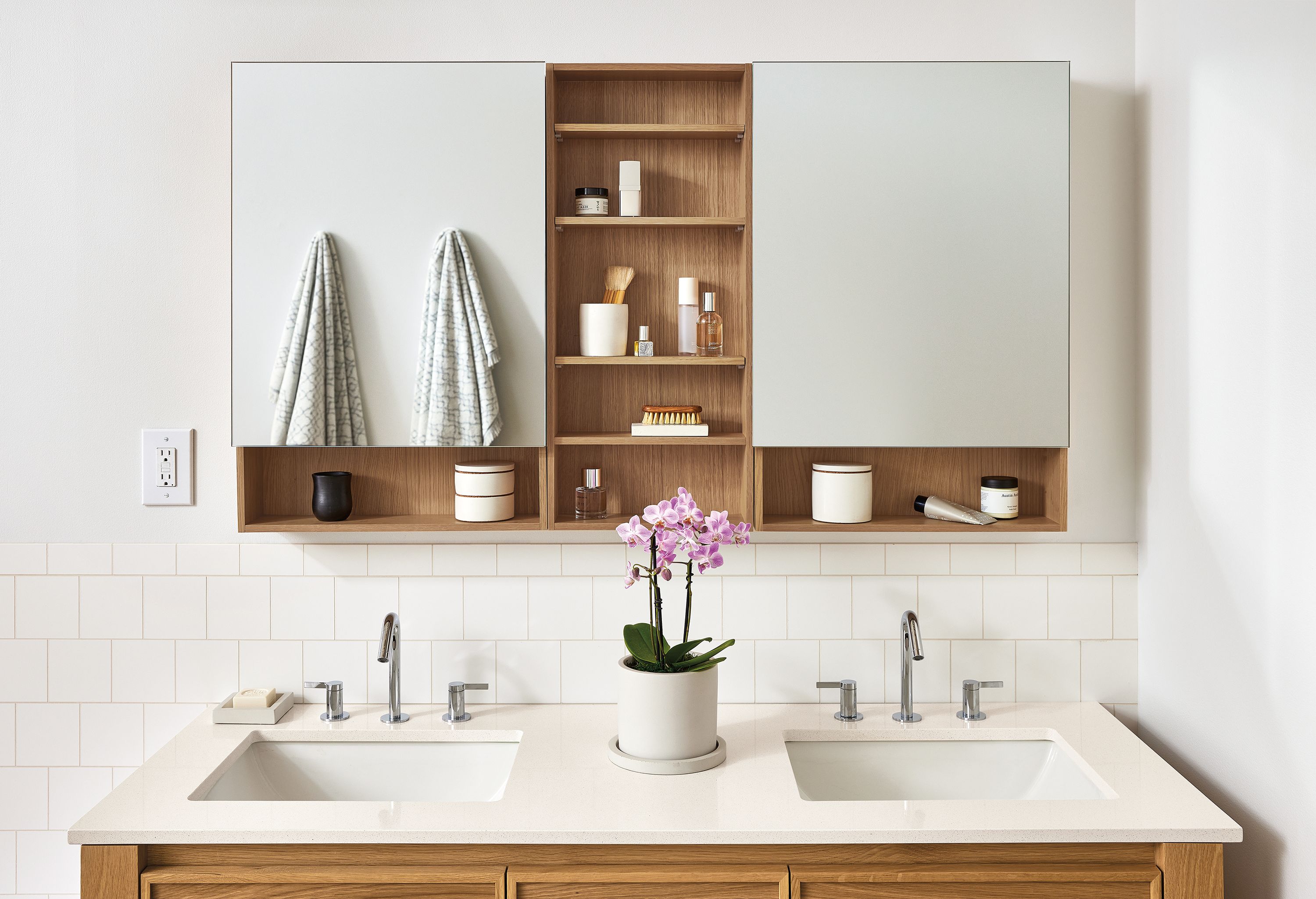 Double wide medicine cabinet discount