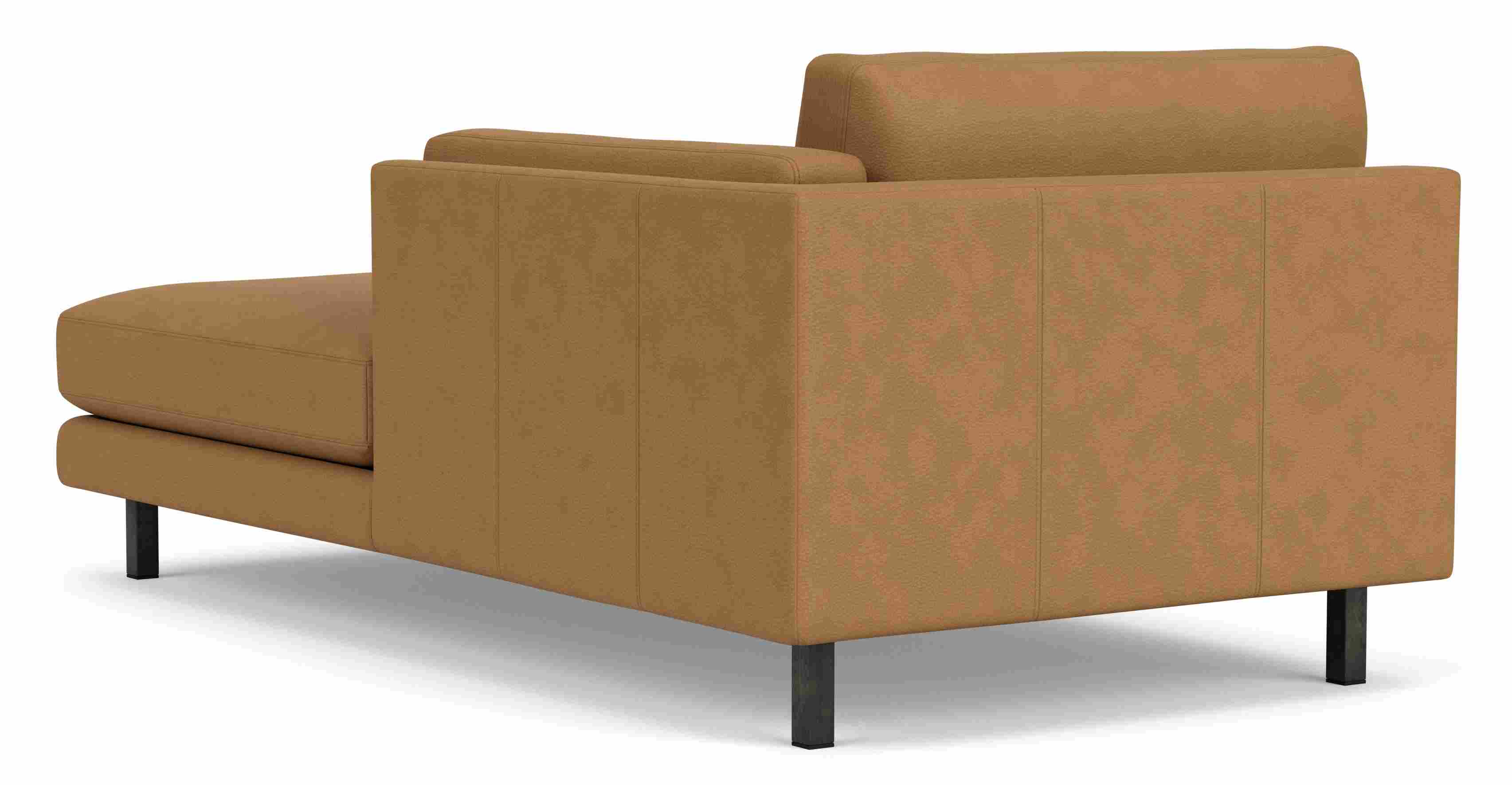 Back view of Cade Right-Arm Chaise in Leather