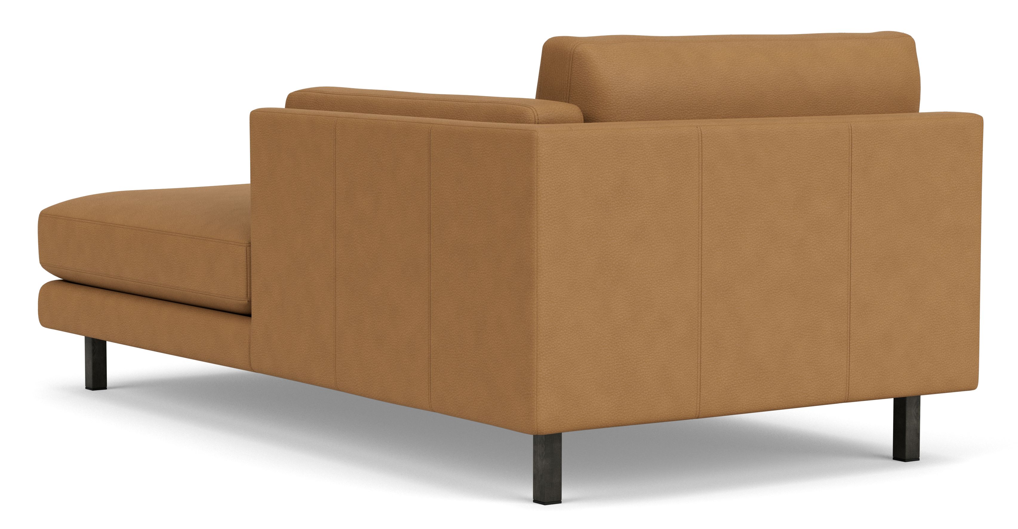 Back view of Cade Right-Arm Chaise in Leather