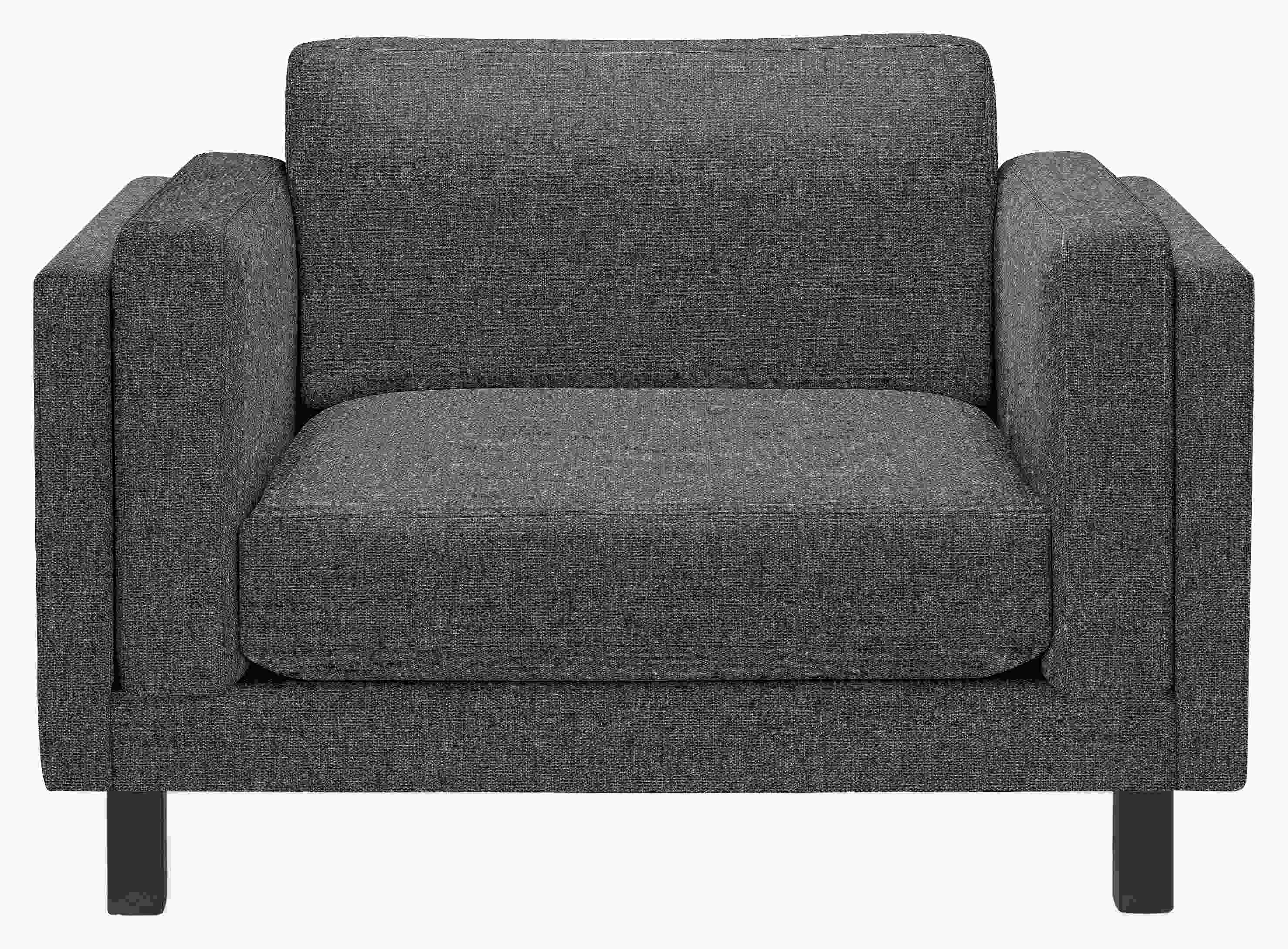 Front view of Cade Chair and a Half in Tepic Fabric.