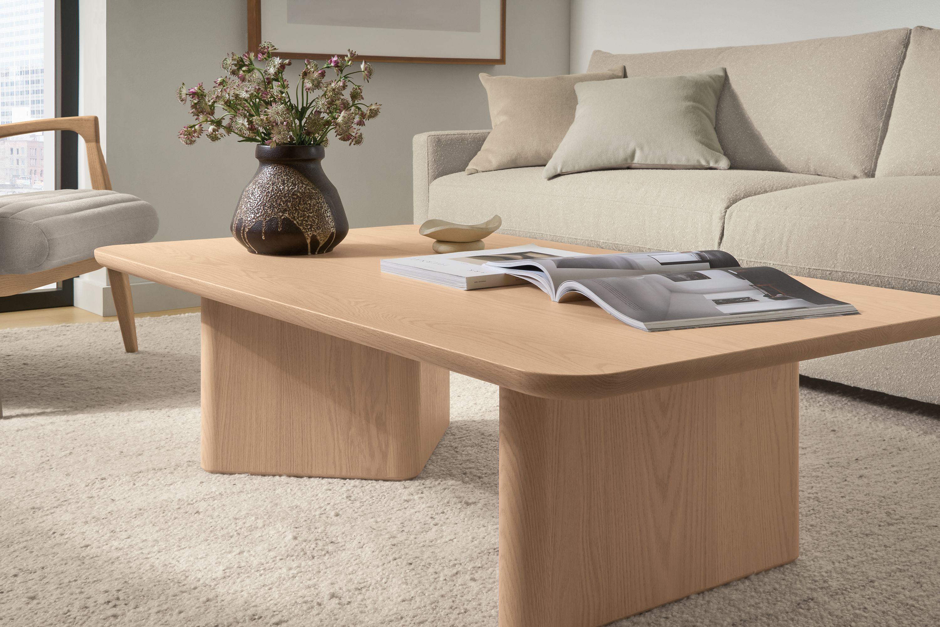 52w table in oak with salt stain