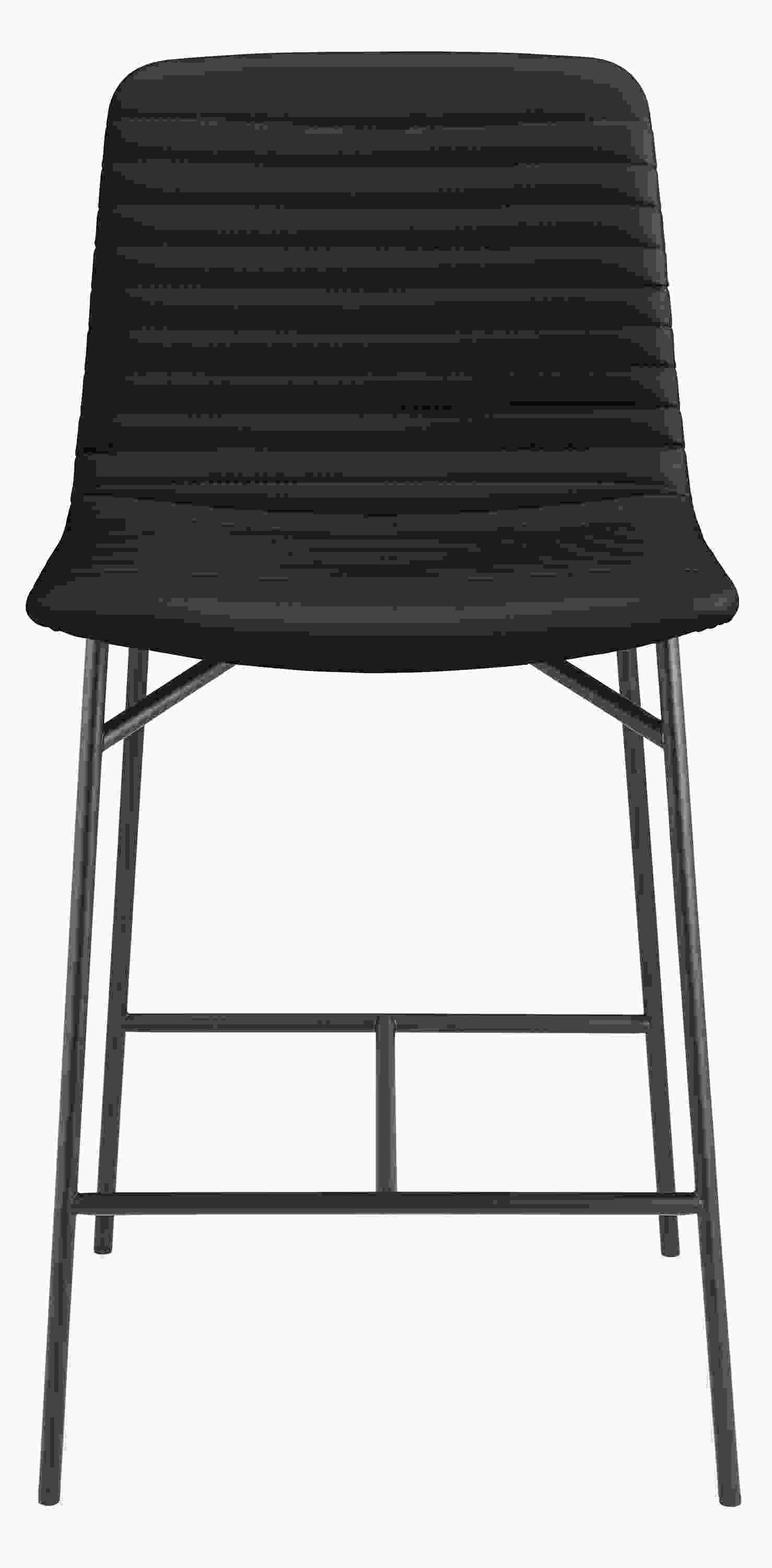Front view of Cato Counter Stool in Sarno Leather.