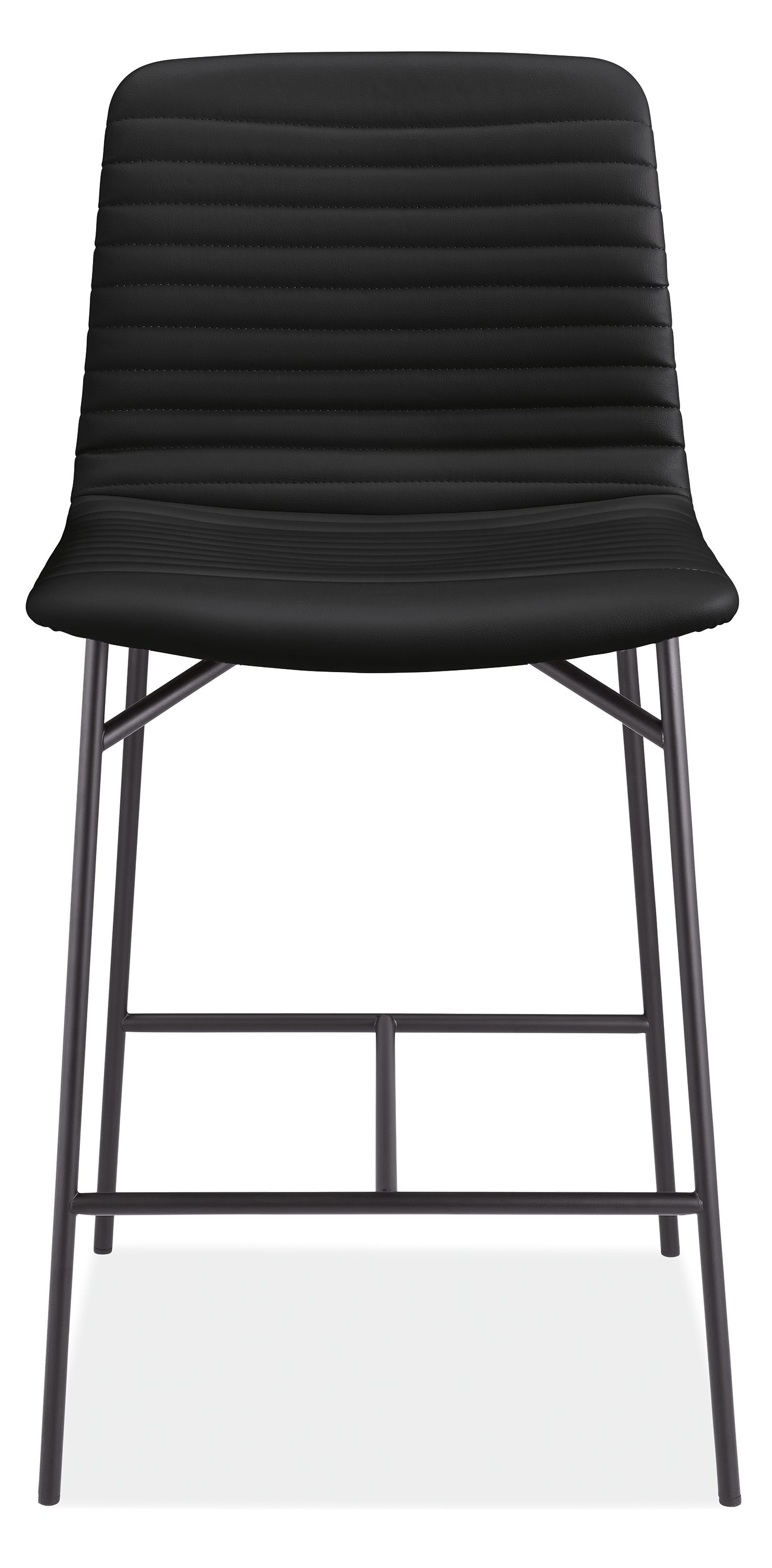Front view of Cato Counter Stool in Sarno Leather.