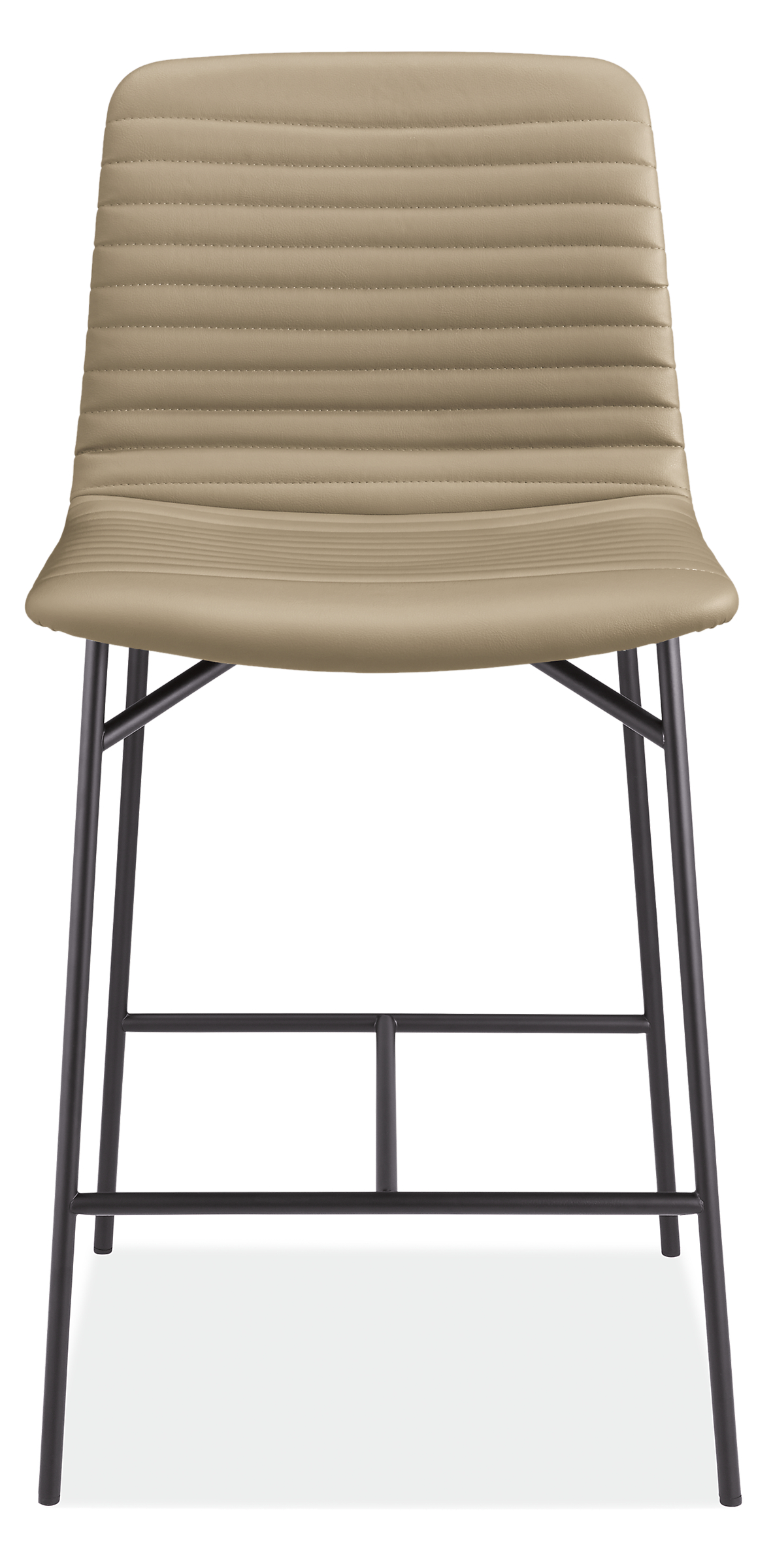 Front view of Cato Counter Stool in Synthetic Leather.