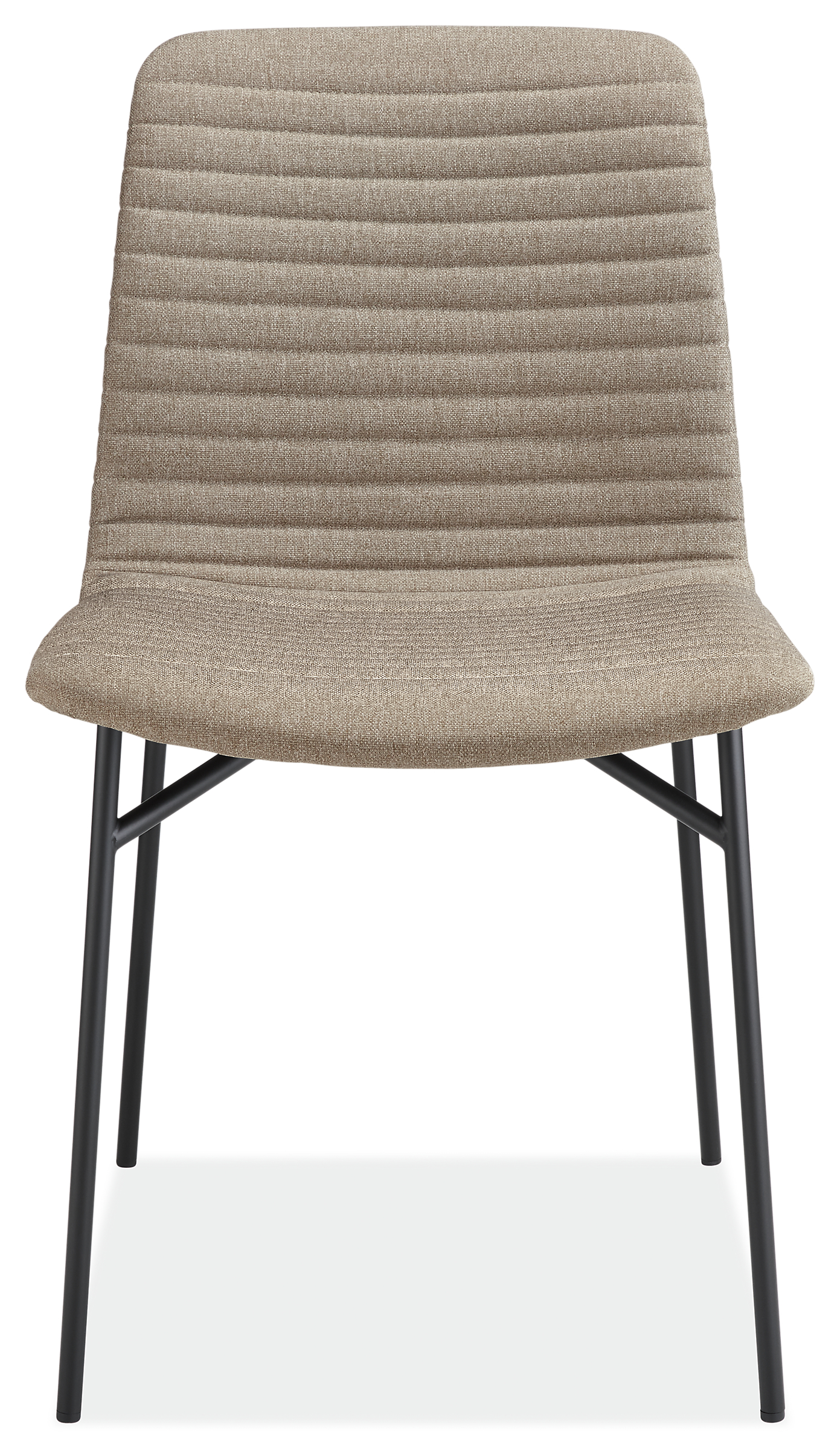 Front view of Cato Side Chair in Medley Fabric.