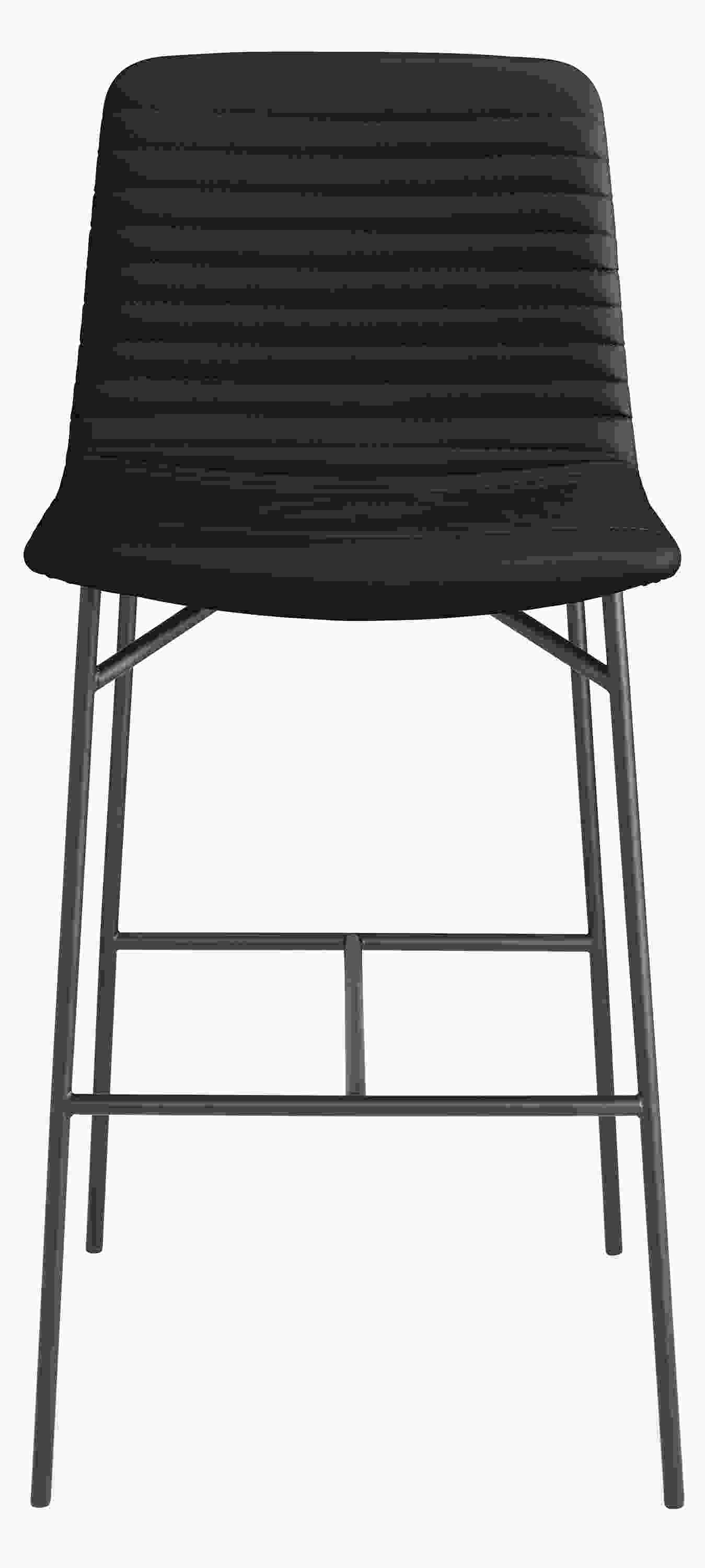 Front view of Cato Bar Stool in Sarno Leather.