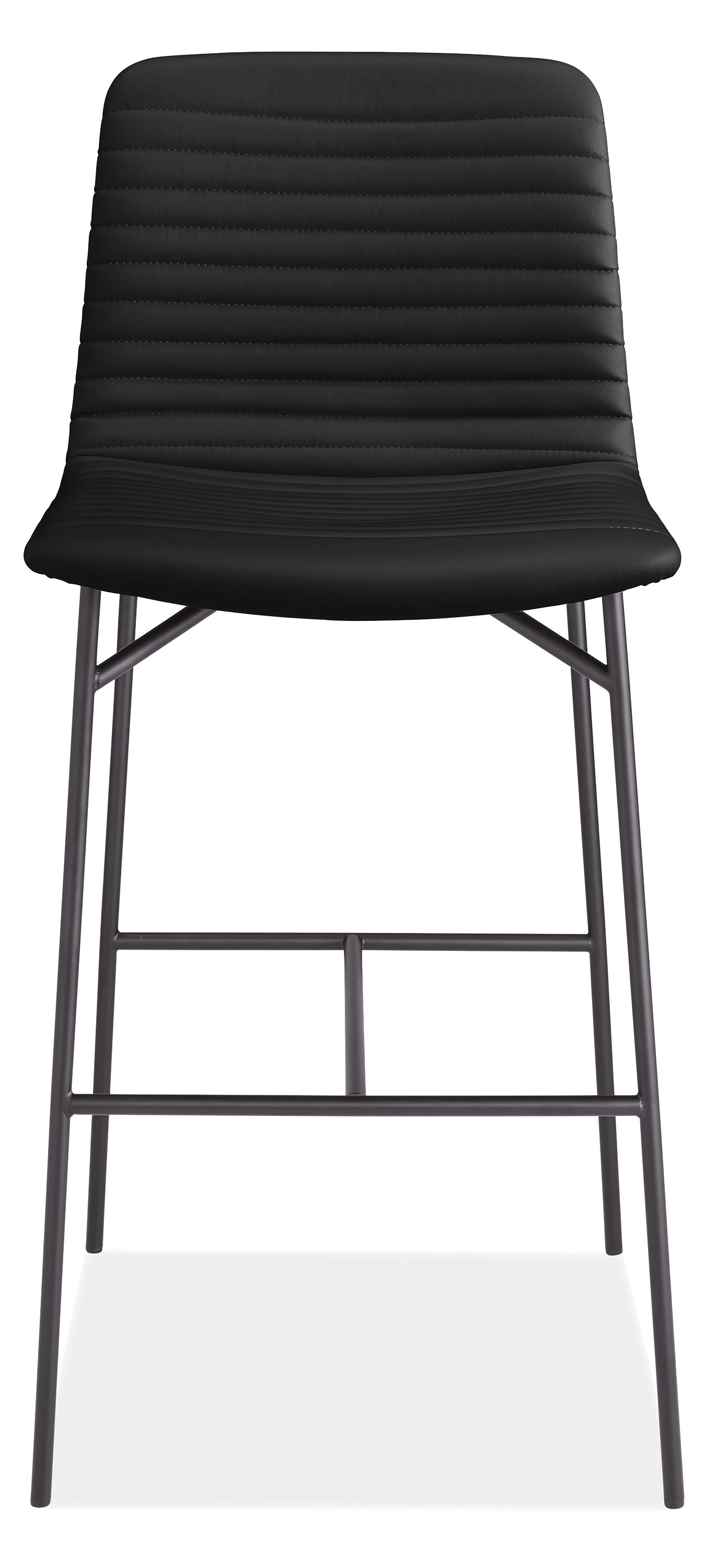 Front view of Cato Bar Stool in Sarno Leather.