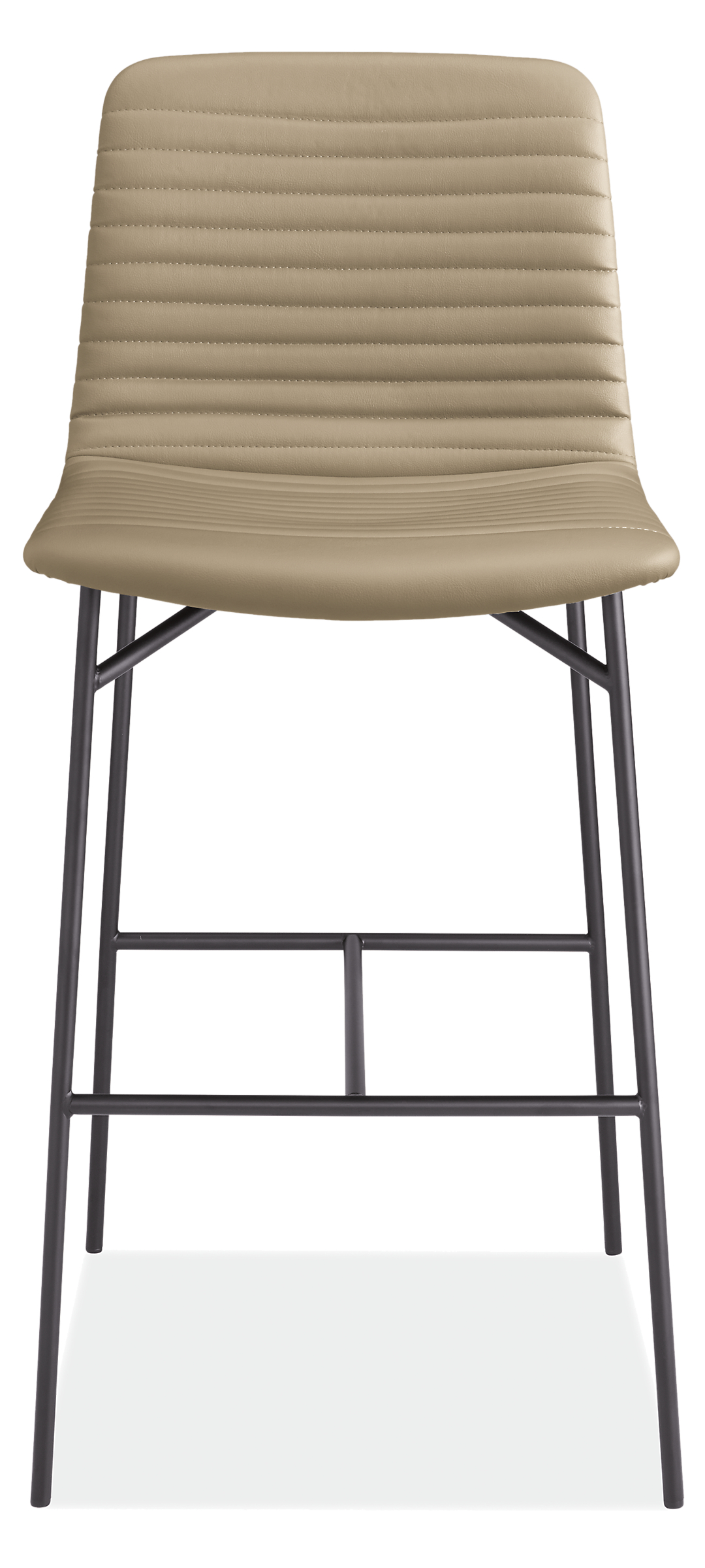 Front view of Cato Bar Stool in Synthetic Leather.
