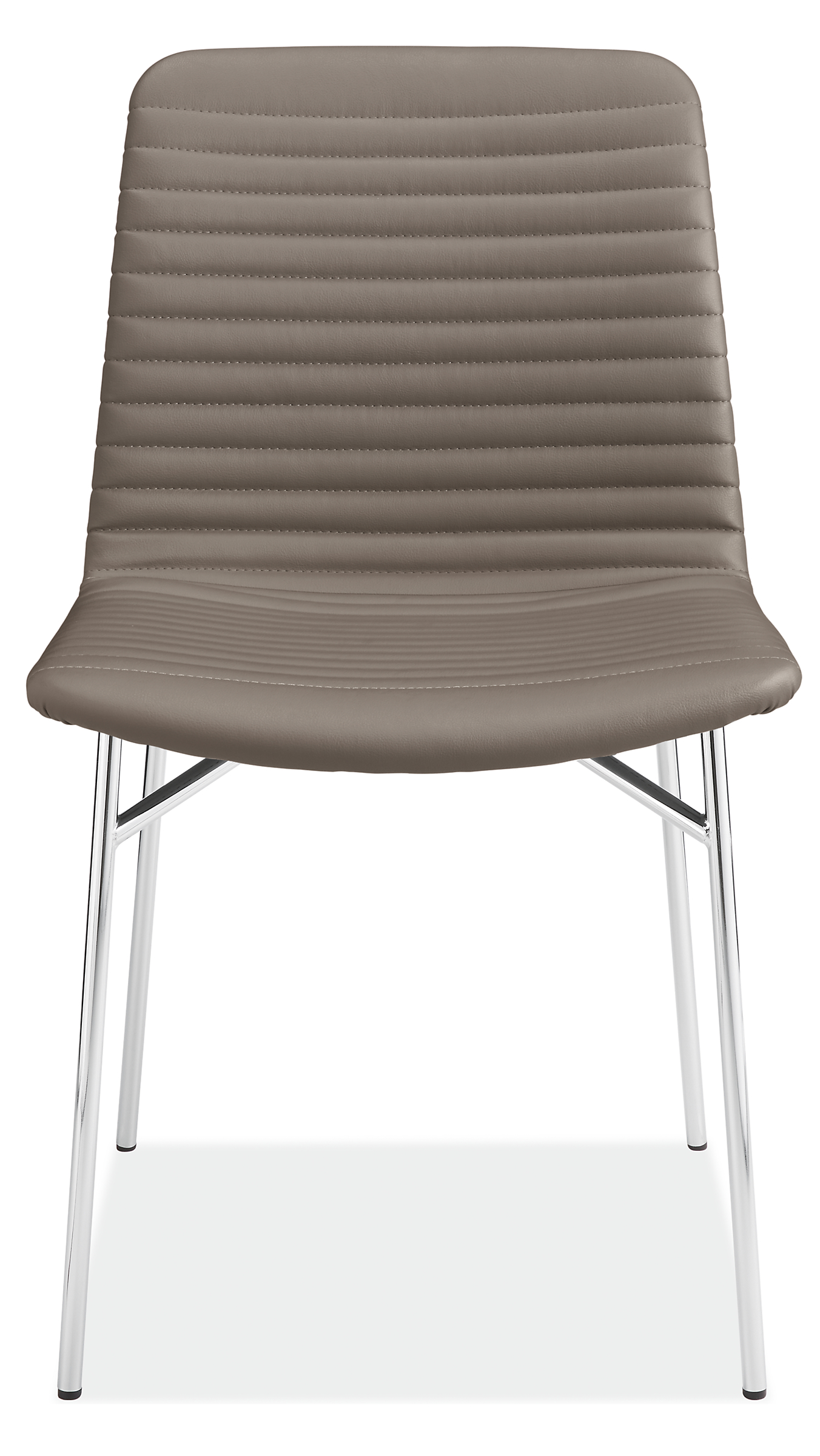 Front view of Cato Side Chair in Synthetic Leather.