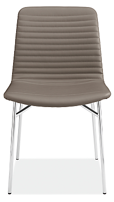 Front view of Cato Side Chair in Synthetic Leather.