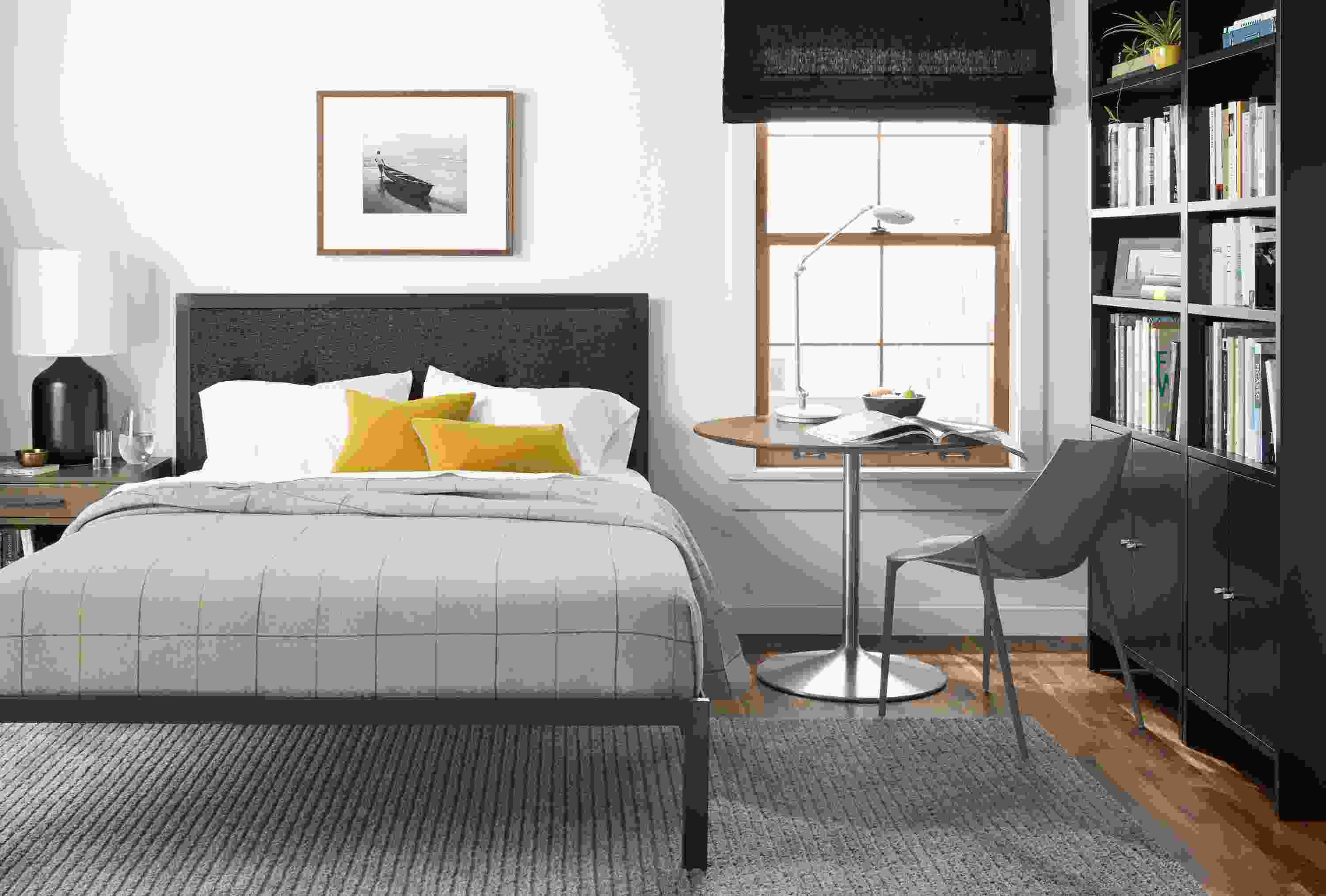 Chapman bed in small space bedroom.